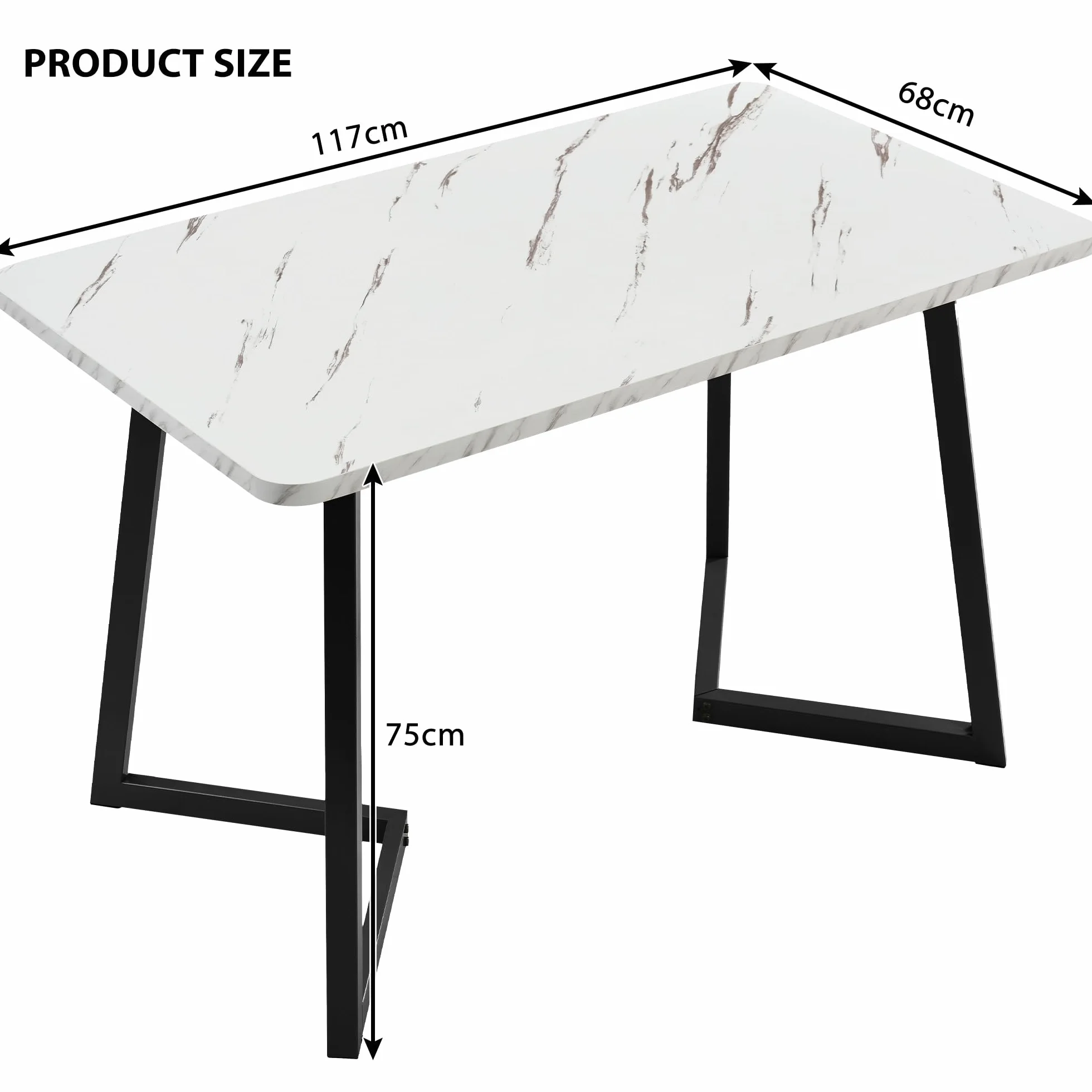 Juego de Comedor Mesa y 4 Sillas, Juego de Mesa y Sillas Comedor 5 Piezas, 117x68x75 cm Tabla de Cena Rectangular Moderna, Dining Table and Chair Set, Terciopelo Silla de Cocina (Gris)
