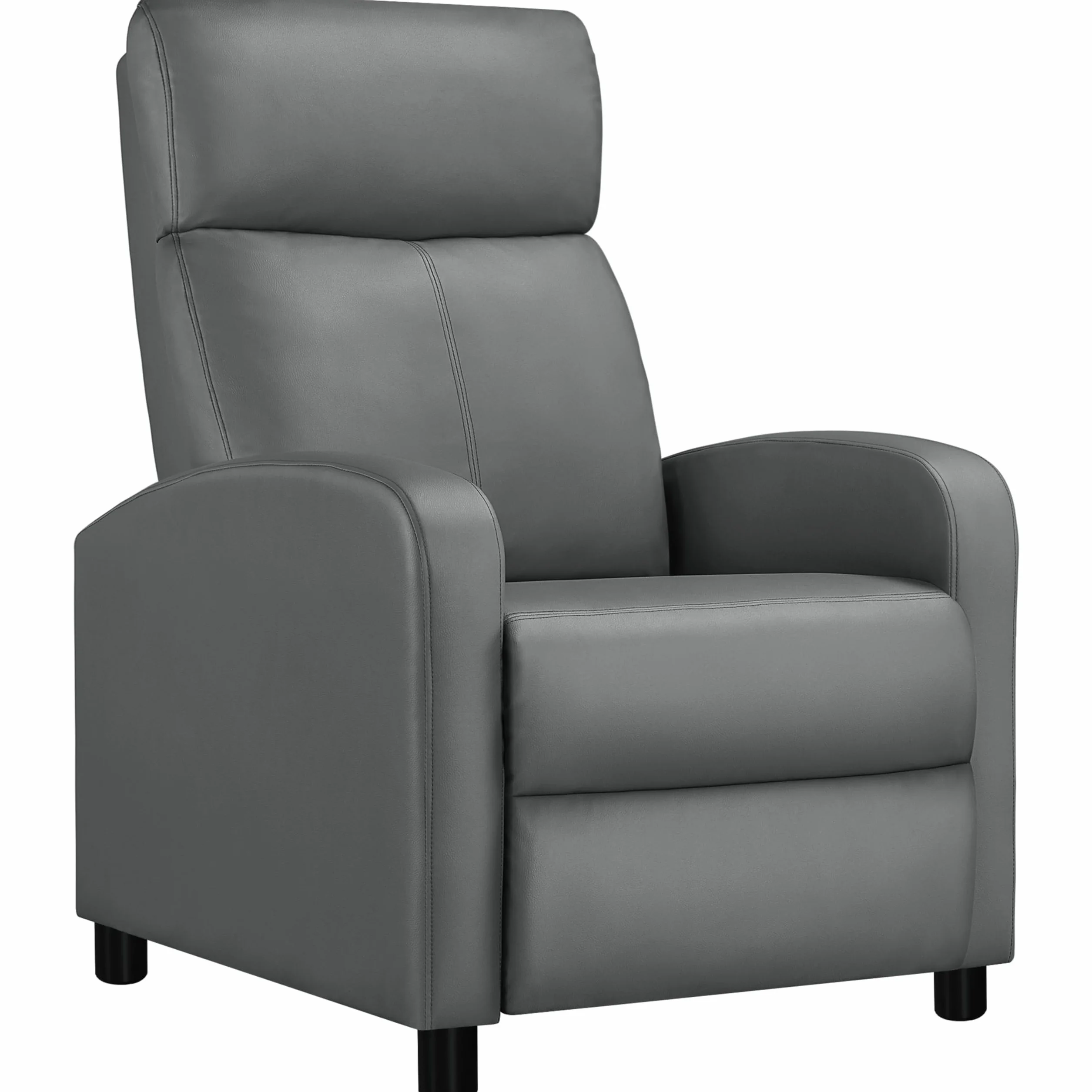 Yaheetech Sillón de Masaje Silla Relax Butaca Sofá Ajustable de Relajación con Función Reclinable para Sala de Estar y Dormitotio Gris
