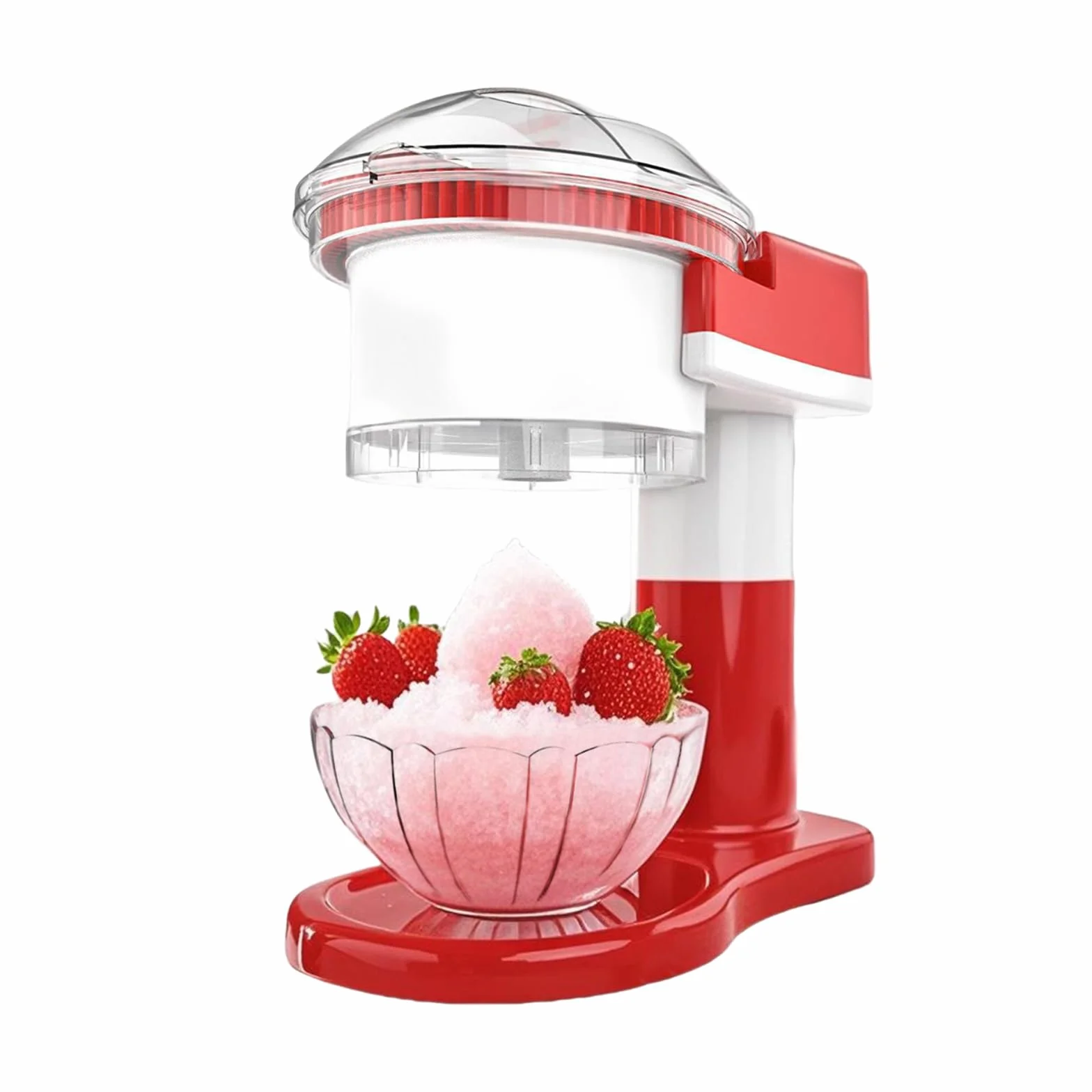 Picadora de hielo eléctrica, máquina para granizados con cuchillas de acero inoxidable extraíbles y lavables, picadora de hielo eléctrica para hielo, granito, bolas de nieve y cócteles