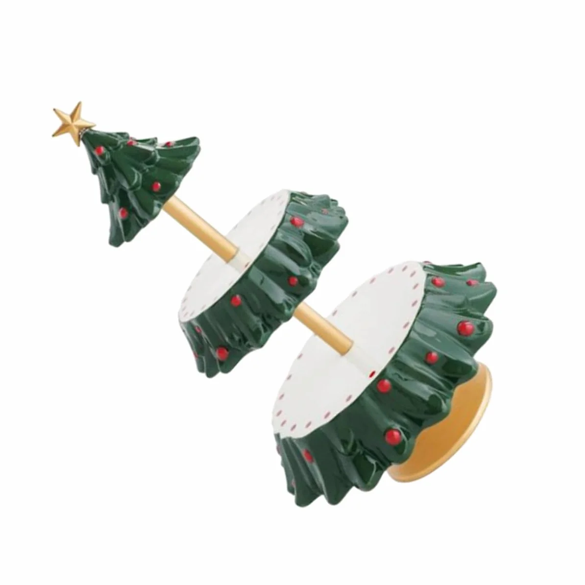OUNONA Bandeja de Resina Multifuncional para Aperitivos Navideños Soporte para Dulces y Platos de Fruta, Diseño de Mesa Pequeña para Snacks en Fiestas y Celebraciones, Decoración