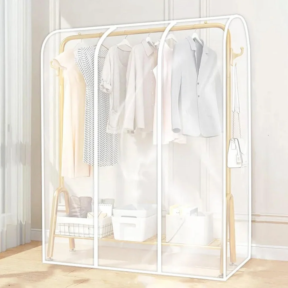 Funda protectora transparente a prueba de polvo impermeable para vestidos, camisas, trajes y abrigos, 150 cm, antipolvo Sto Solut C Protector Sve
