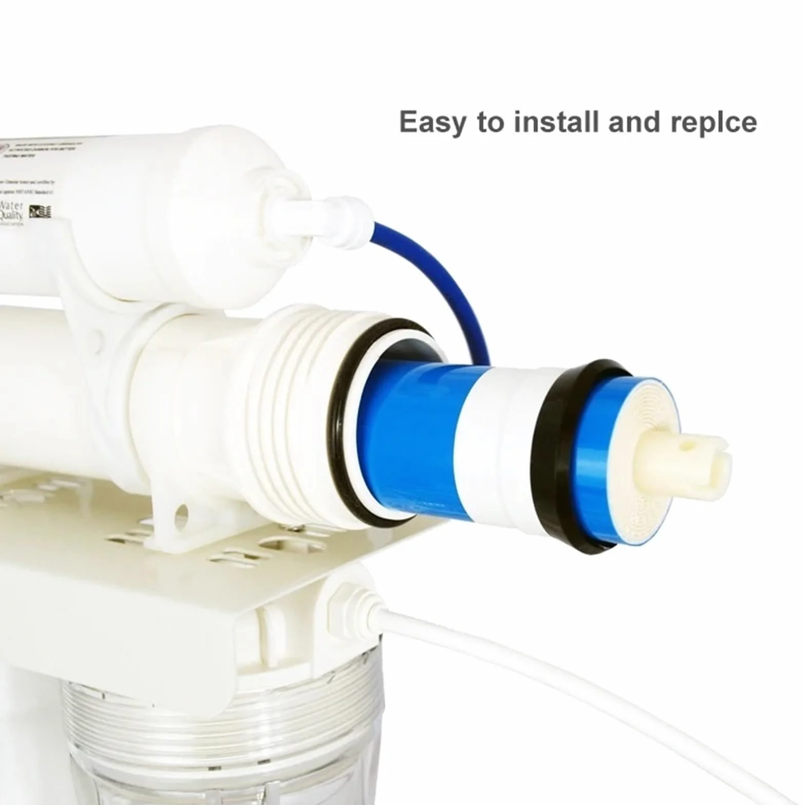 Membrana de ósmosis inversa corta 2010-100 GPD tratamiento, 256 x 47 mm, 10 unidades en el sabor del agua. Fácil instalación