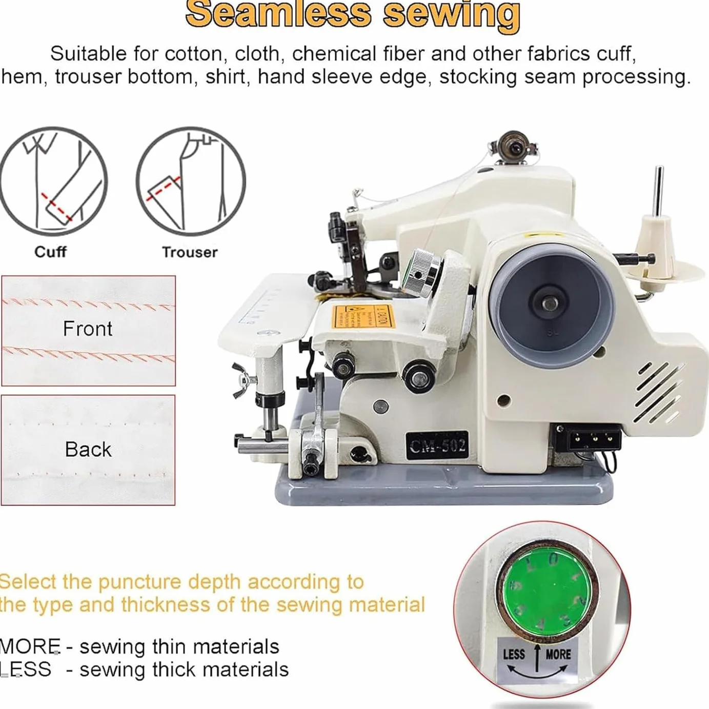 Máquina De Dobladillo De Puntada Invisible De Escritorio,Máquina De Coser De Modista Portátil Para Faldas De Pantalones,Máquina De Coser Puntada Invisible Para Dobladillos De PUños,Faldas Y Cortinas
