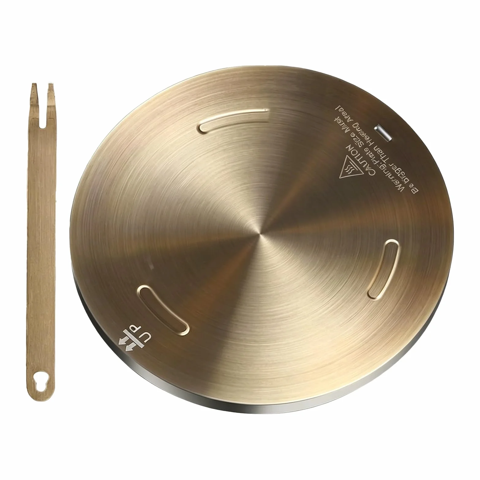 Grouarty,Placa difusora de calor de 11 pulgadas, placa a fuego lento para placa de cocina eléctrica de vidrio de gas, placa convertidora de inducción con mango