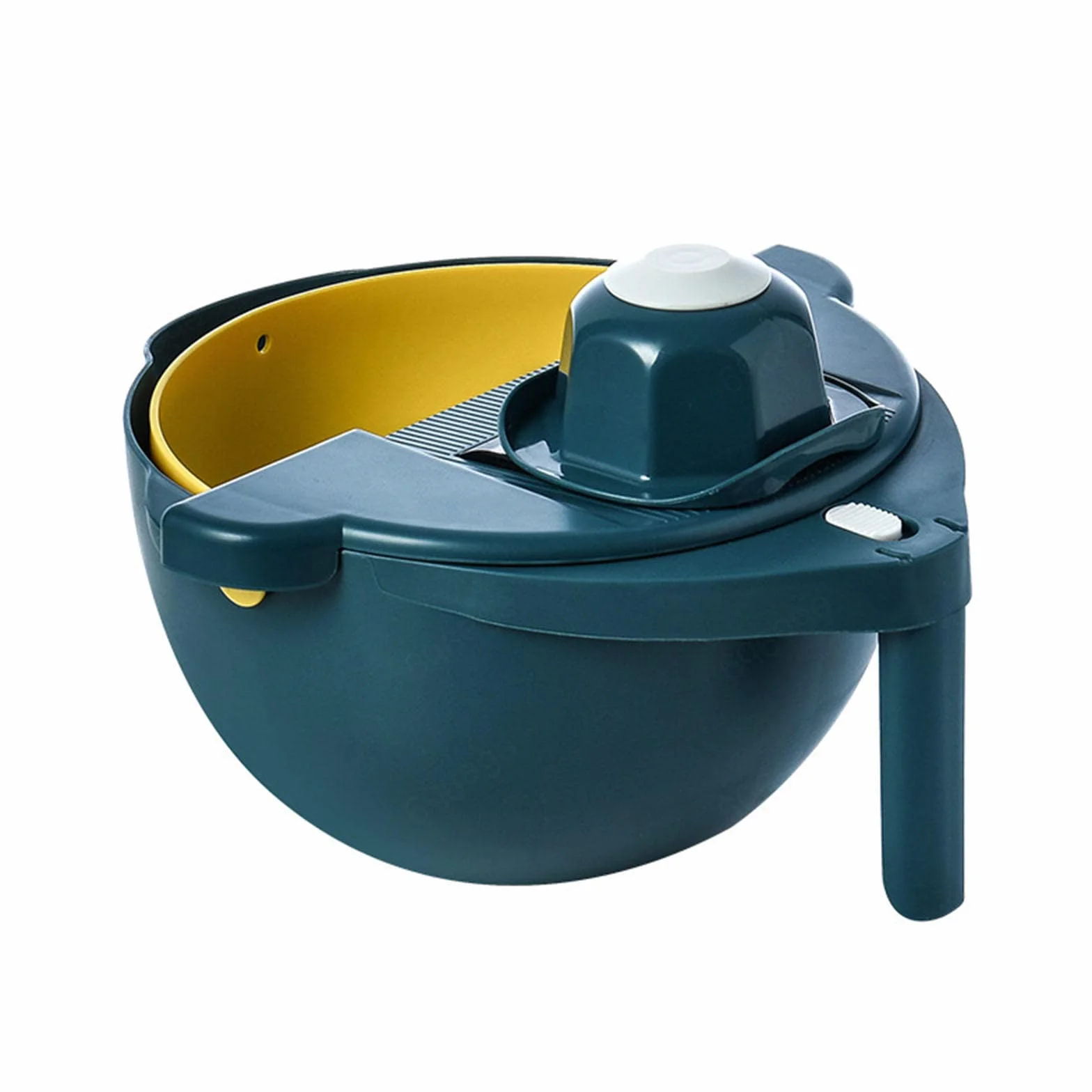 Cortador de Verduras Ajustable, Cortador de Mandolina, Cortador de Cebolla, Cortador de Verduras, Cortador de Alimentos, Cortador de Dados para Ensalada, Patata, Zanahoria, Ajo,Blue