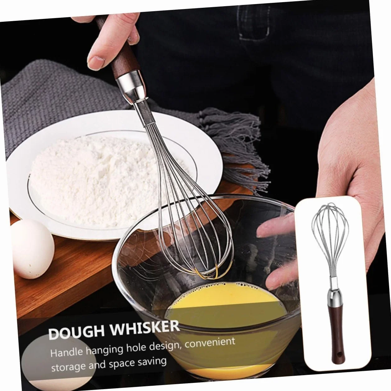 Batidor Varillas Cocina Batidor De Huevos De Mano De Acero Inoxidable, Batidora Manual Pequeña For Hornear, Pastelería De Cocina Barillas Batir Batidor De Huevo