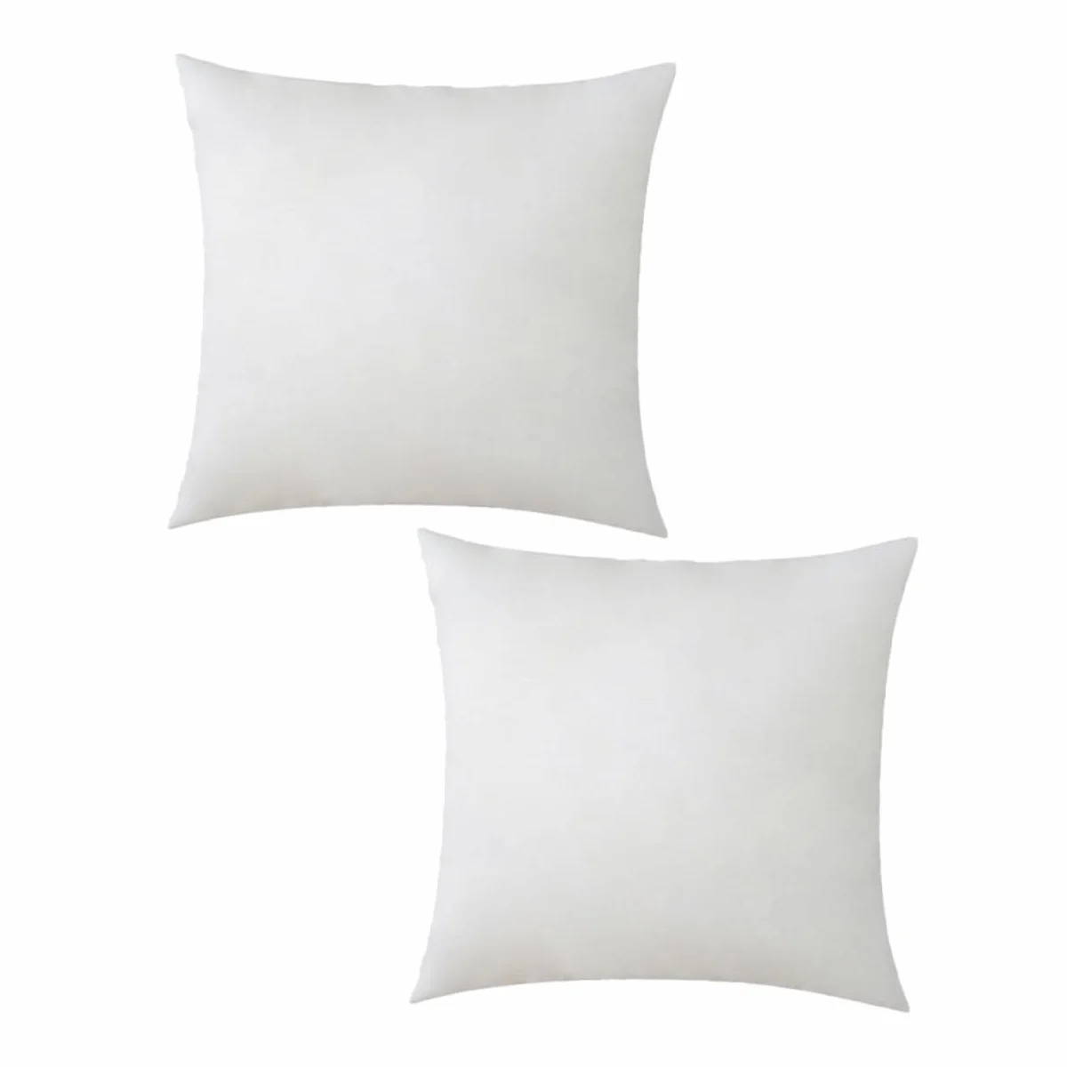 2piezas Forro De Almohada Cuadrado De Relleno y Esponjoso para Decoración De Sofá Insertos De Cojín Hogar