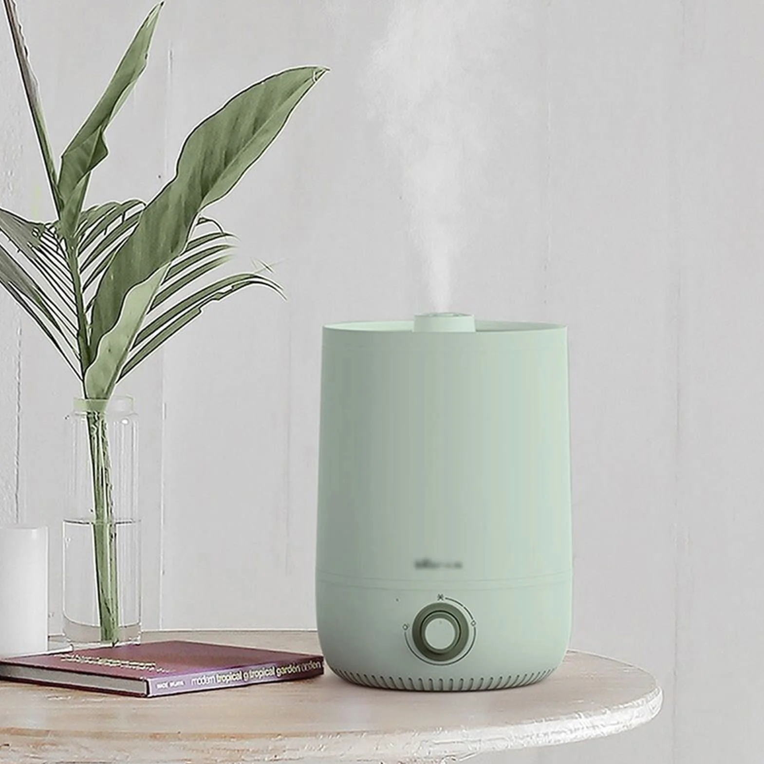 purificador de aire y humidificador 4.5L de humidificador de gran capacidad, apagado automático, humidificador de escritorio Top de relleno de aceite Difusores de aceite Humidificadores tranquilos for