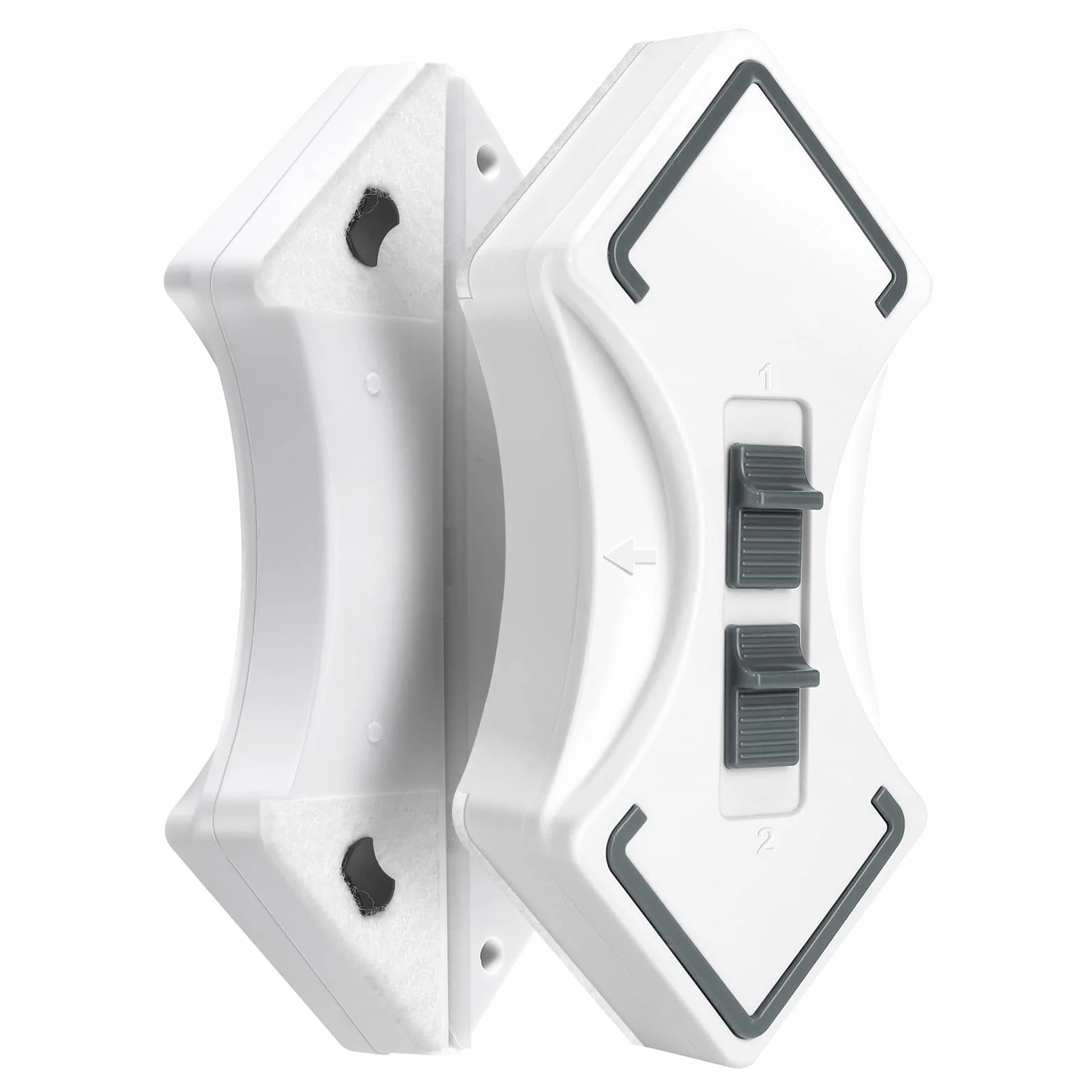 Limpiador De Ventanas Magnético, Limpiacristales Magnético Limpiador De Ventanas Magnético De Doble Cara Ajustable Herramienta De Limpieza con Cuerda De Seguridad En Forma De Diamante 3-30 Mm
