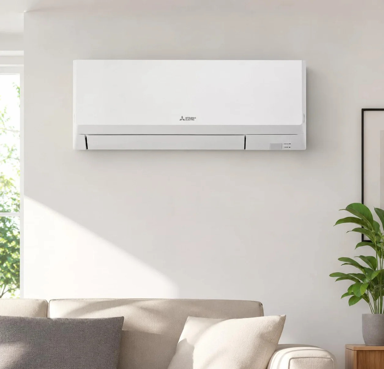 Mitsubishi Electric City PKFY-P10VLM-ER1.TH - Unidad interior de aire acondicionado VRF de 1,2 kW de refrigeración/calefacción de 1,4 kW – Unidad de pared compacta para sistemas multisplit – Blanco