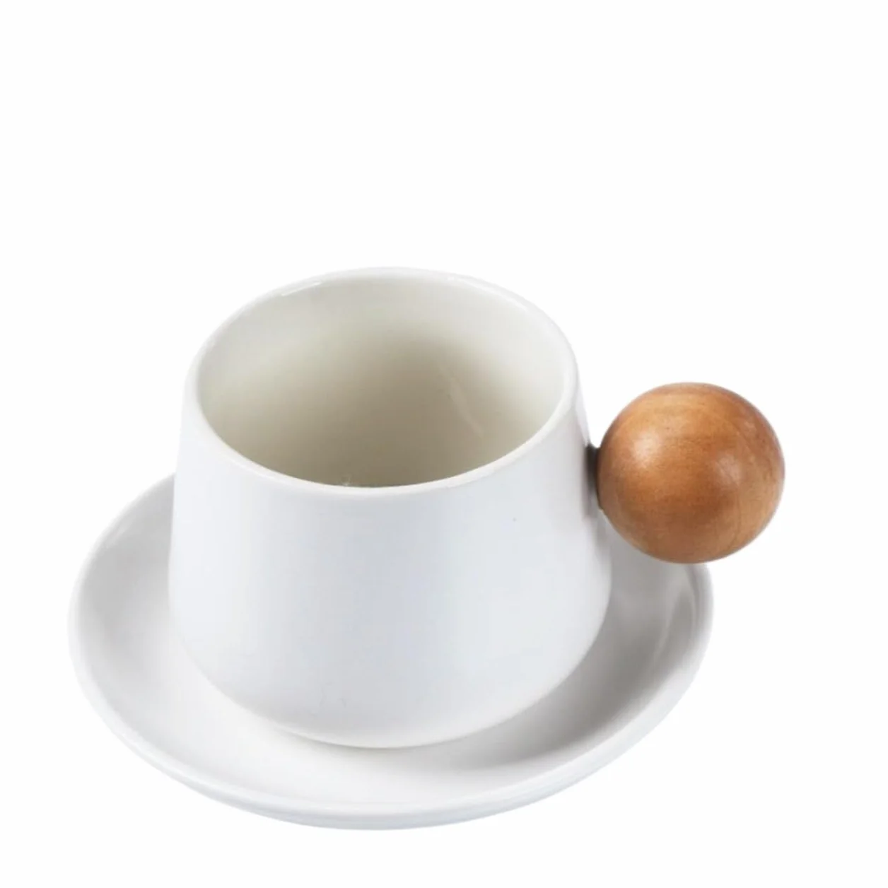 Taza de café decorativa portátil - Taza de viaje de 320 ml for leche, desayuno y bebidas festivas(White)