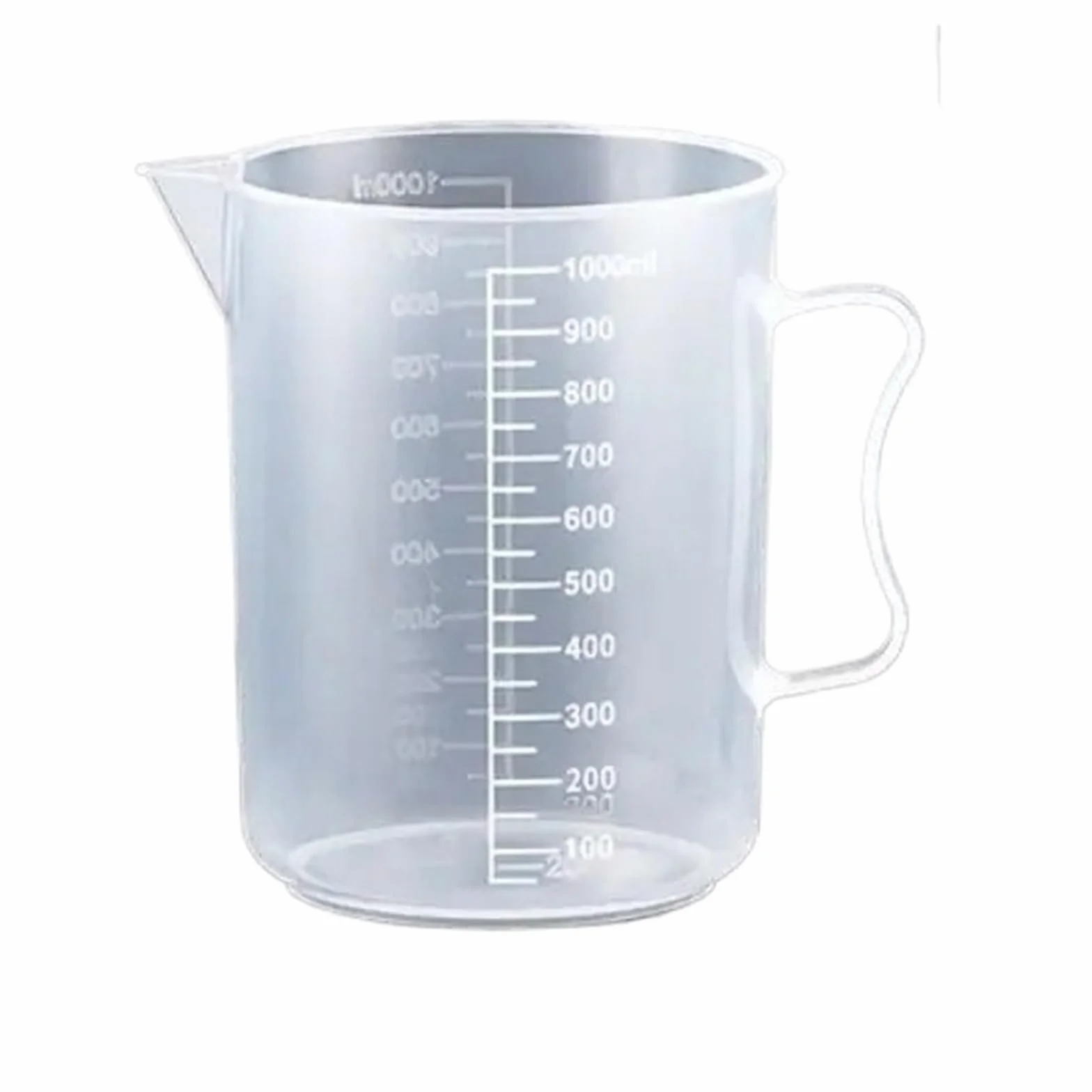 Vaso medidor graduado transparente de plástico con escala, vaso de laboratorio de gran capacidad con tapa, vaso mezclador transparente for cocina y repostería.(5000ml)