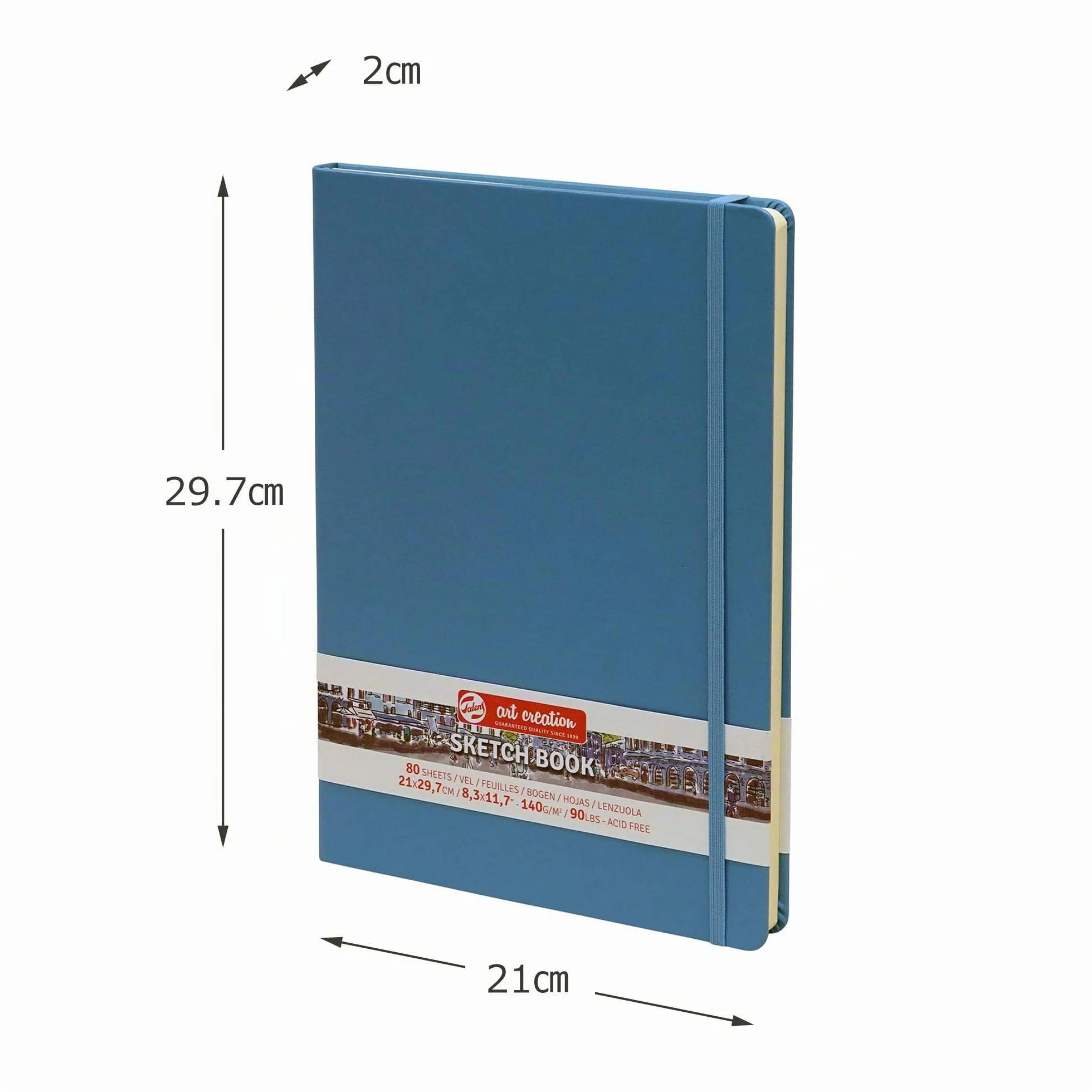 Talens Art Creation Sketchbook Azul lago 21x29,7cm 140g 80 hojas Papel sin ácido
