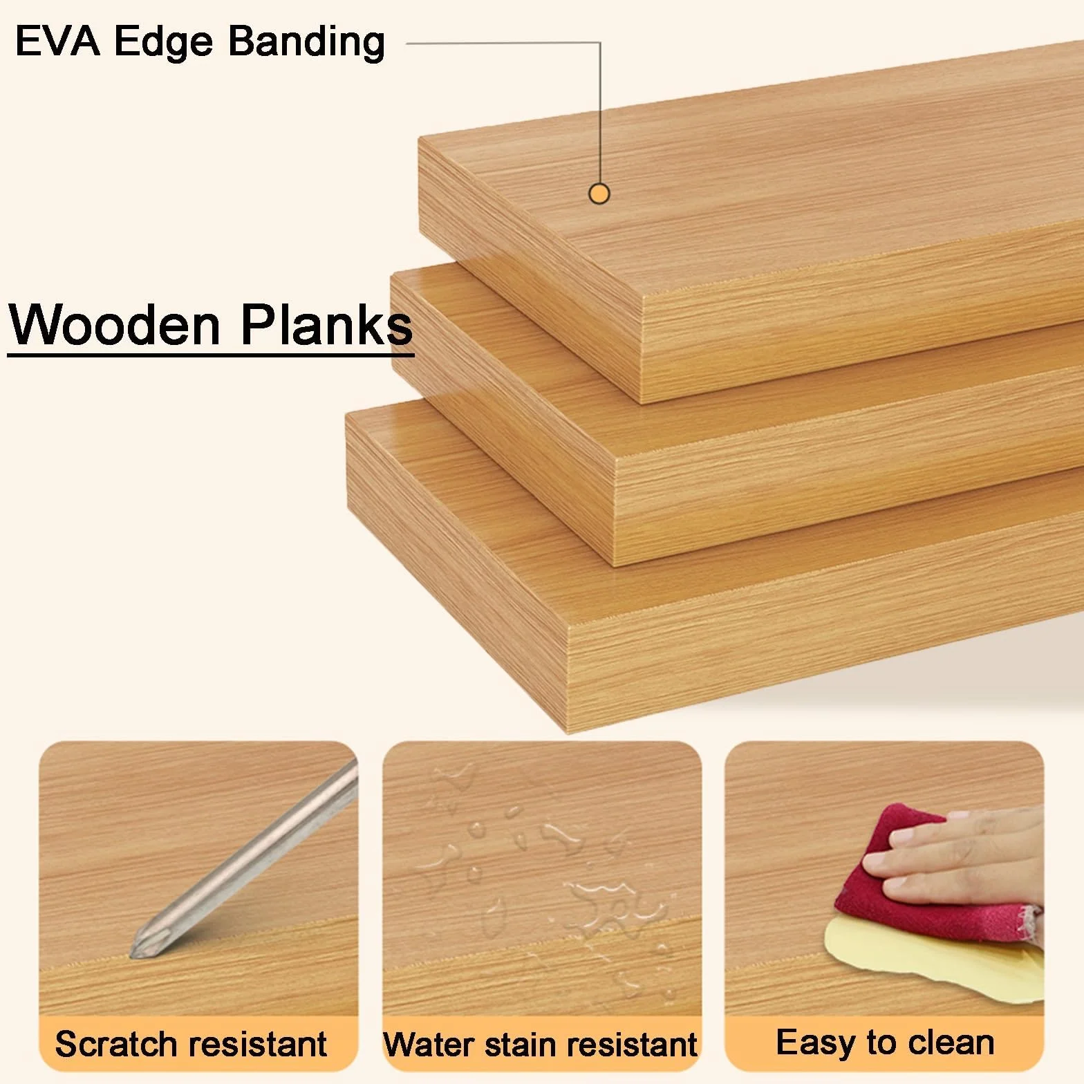 Estante de escritorio 3 estantes, estante ajustable organizador estantería de escritorio para escritorio de la computadora, de madera y metal para la oficina casa estudio dormitorio (A, 90cm)