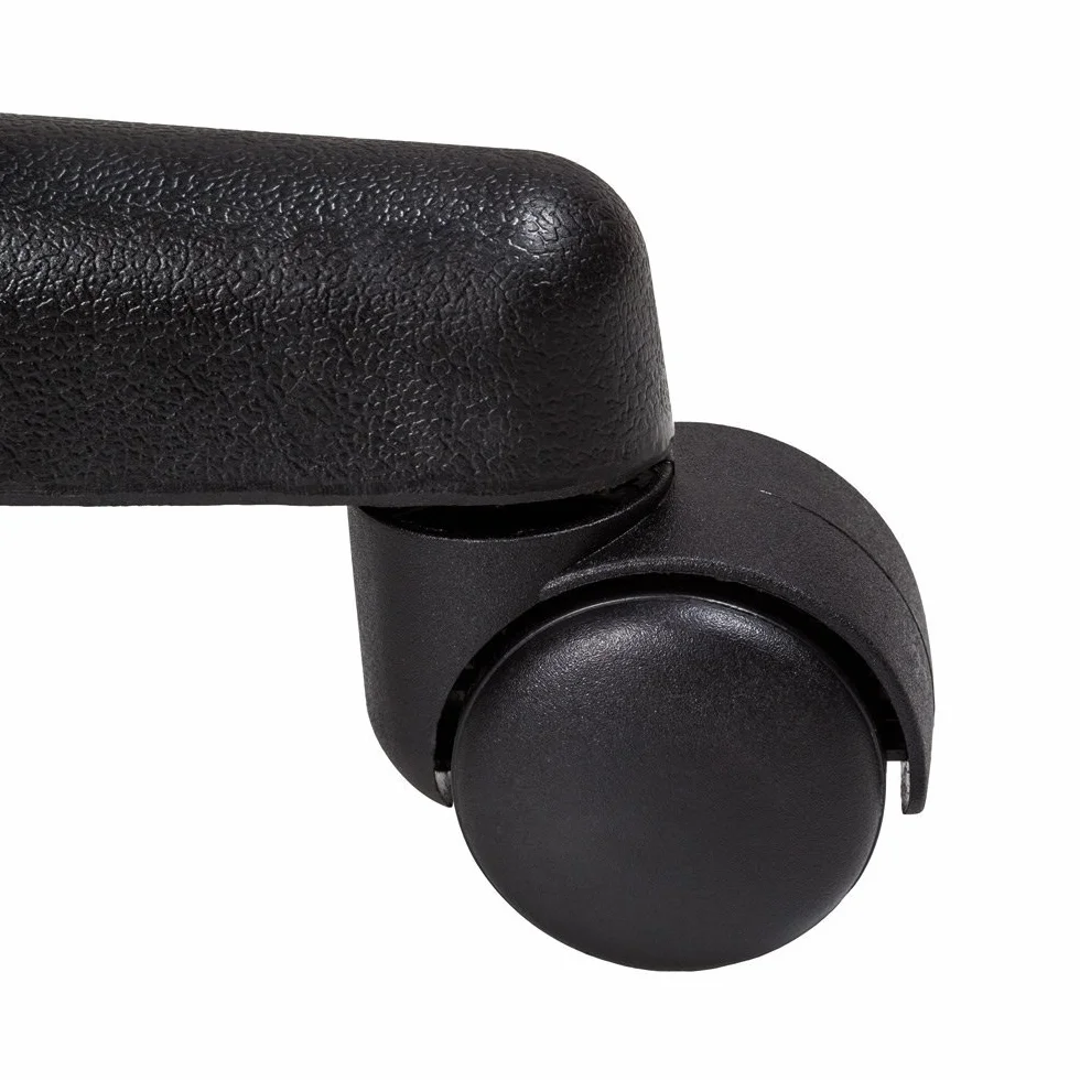 La Silla Española Mojácar Silla de Oficina y Despacho, Poliéster, Negro, 50x40x95 cm