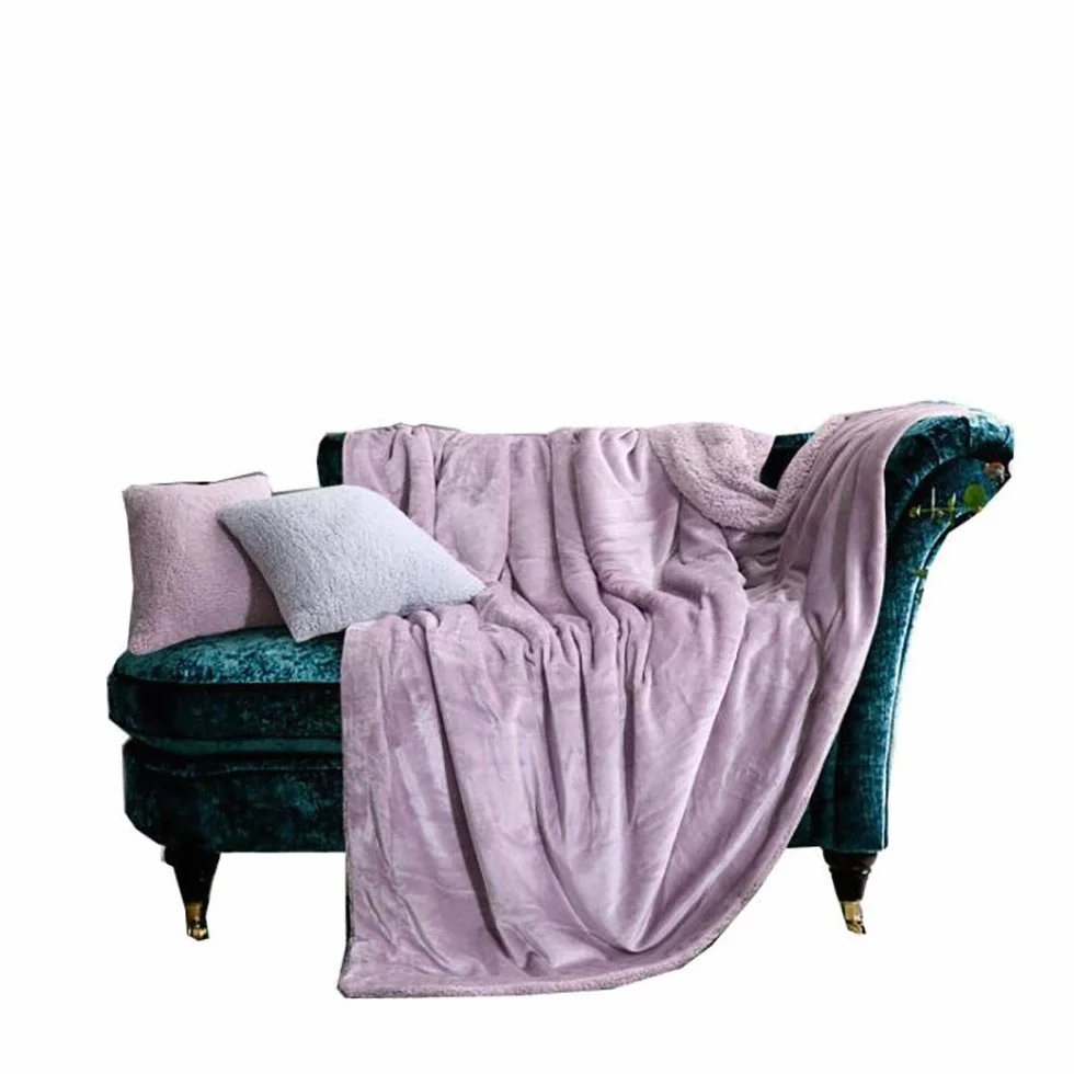 Mantas Reversibles de Franela Sherpa,Manta de Sofá Tacto Aterciopelado,Tela de Cepillo Extra Suave, Súper cálida, Mantas para sofás acogedora y Ligera, Cuidado fácil