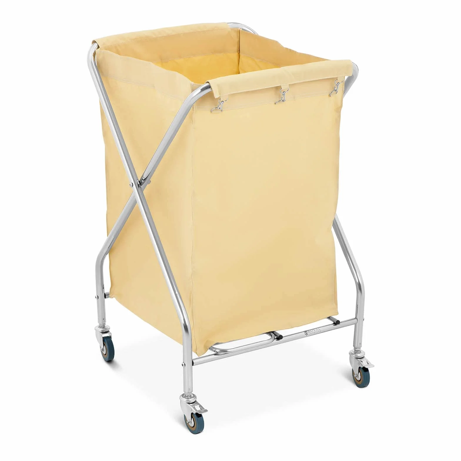 Royal Catering - RCWW 3 - Carro para ropa - 200 L - 4 Ruedas / 2 Frenos - Bolsa: 52 x 50 x 76 cm