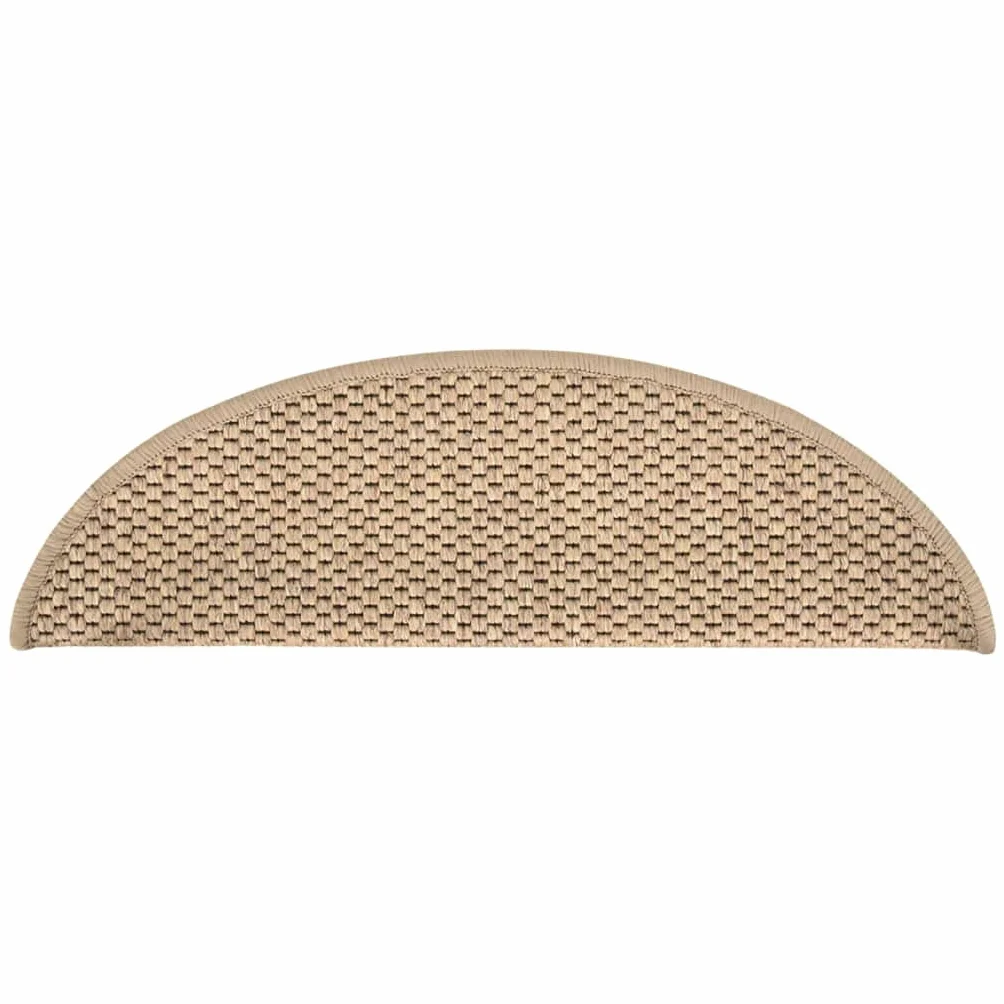Alfombrillas autoadhesivas para escaleras Sisal-Look 15 uds. 56x20 cm Arena-Hogar y jardín Artículos del hogar Peldaños de escalera