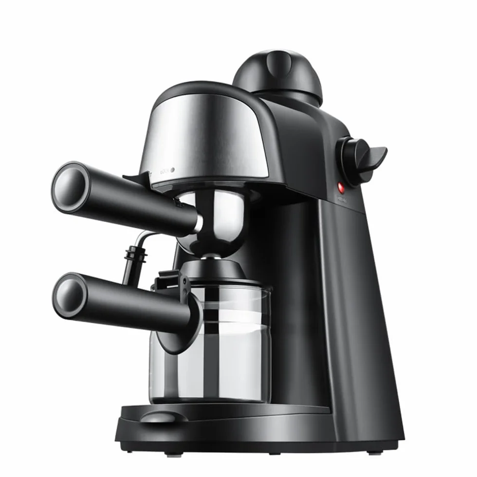 Máquina de café espresso 5 barras 2-4 tazas 240 ml de capacidad 800 W Cafetera espresso con vaporizador de leche vaporizador Varita para capuchino Latte Macchiato Mocha,maquina de cafe