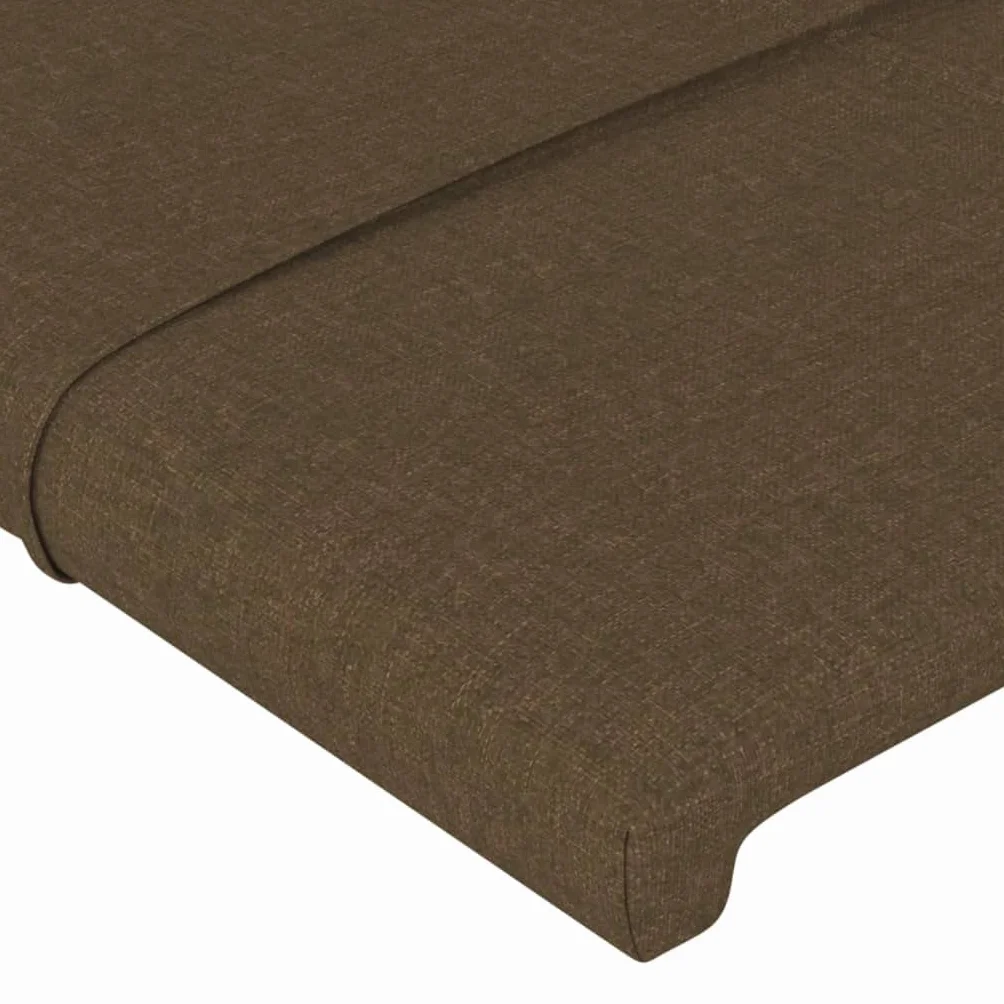 Cabecero de cama LED marrón oscuro, 203 x 16 x 118/128 cm, altura ajustable con tiras LED coloridas, acolchado transpirable, cabecero para jóvenes y adultos en el dormitorio