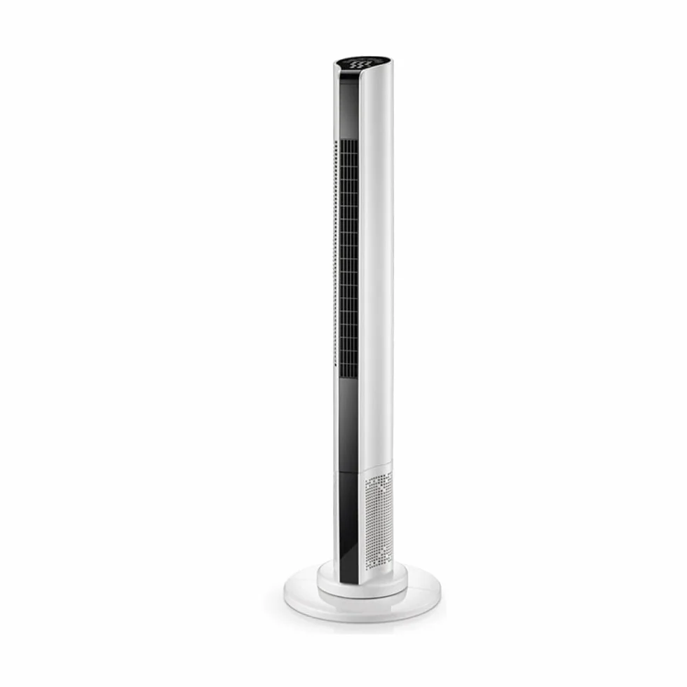 ZXCVB Ventilador De Torre Oscilante,90cm, Oscilación De 80° 45W, 3 Velocidades, 3 Modos Ventilador Super Silencioso,Ventilador Columna Con Mando A Distancia,110cm