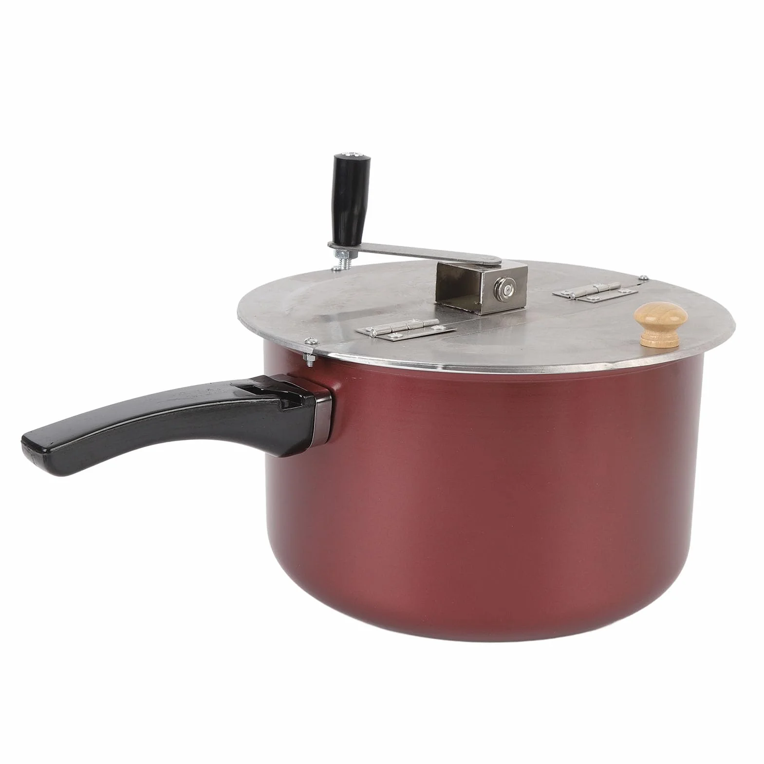 Acouto Fabricante de Palomitas de Maíz de Acero Inoxidable Popper Manual para Estufa de Gas y Placa de Inducción con Tapa Incluida Fácil de Usar y Portátil