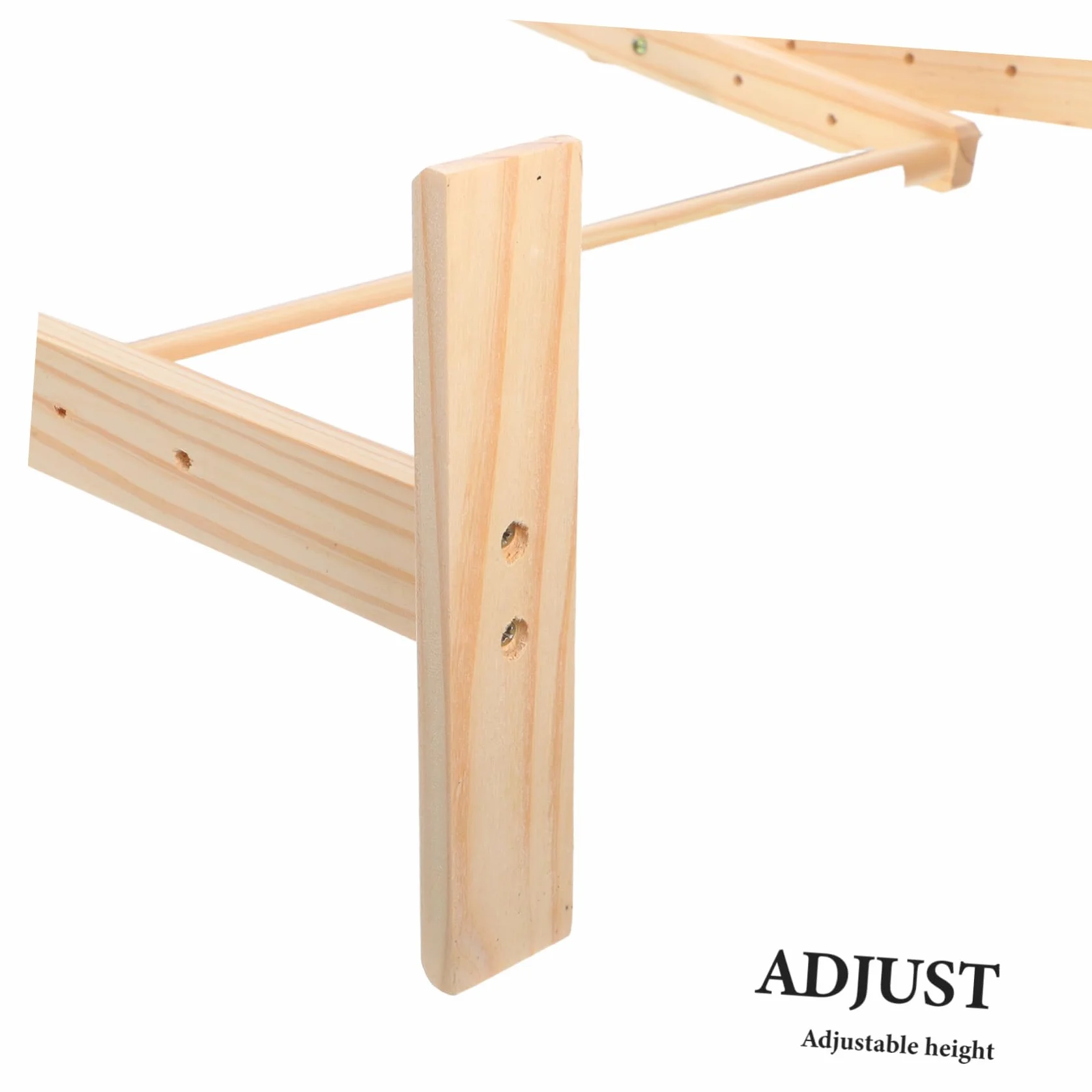 Bastidor de Bordado de Madera Ajustable y Giratorio 360° | 1 Juego, Tono Beige, Diseño de Altura Regulable, para Aro de Punto de Cruz en Estudios y Talleres