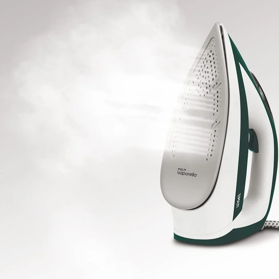 Polti Vaporella Express VE30.20, Plancha Generadora de Vapor, Presión Bomba hasta 8 Bar, Potencia 2200 W, Función Eco, Tecnología One Temperature, Ajuste Digital, Verde y Blanco