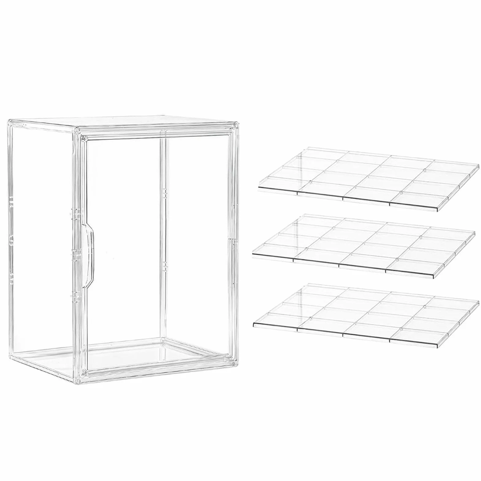 Expositor De Pastelería Contenedor Transparente Ajustable De Acrílico | De Pan Transparente para encimera, esquina, despensa, sándwich, tostada, hogaza, masa, bollo, mantequilla,