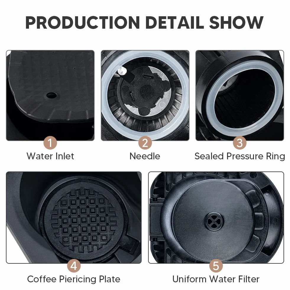HAILASRE Portacápsulas para cápsulas OriginalLine Nes desechable, compatible con Genio S y Piccolo XS, accesorio para cafetera Nes-presso en Dolce Gusto