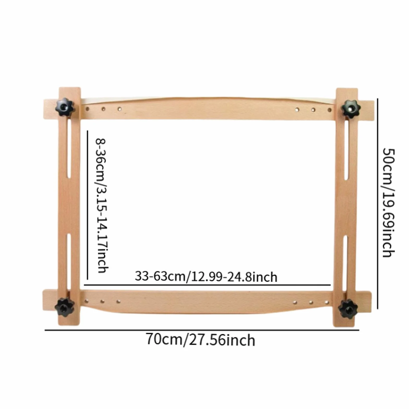 Bastidor Enrollable, Bastidor para, Hecho a Mano, Multifuncional, Manualidades de Bordado, Bastidor de Bordado DIY, Soporte para