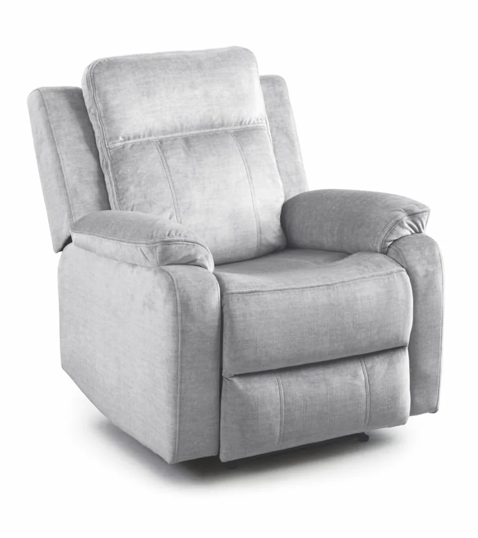 SWEET SOFA® Sillón Relax REIMON, sofá Individual, sillón reclinable de 3 Posiciones, Apertura por Palanca. (Gris)