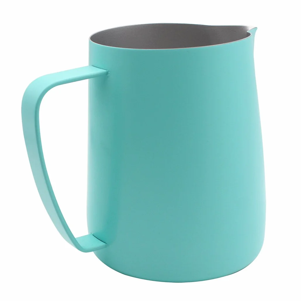 Frothing Pitcher Jug 600 ml Azul para Café, Latte y Espuma de Leche