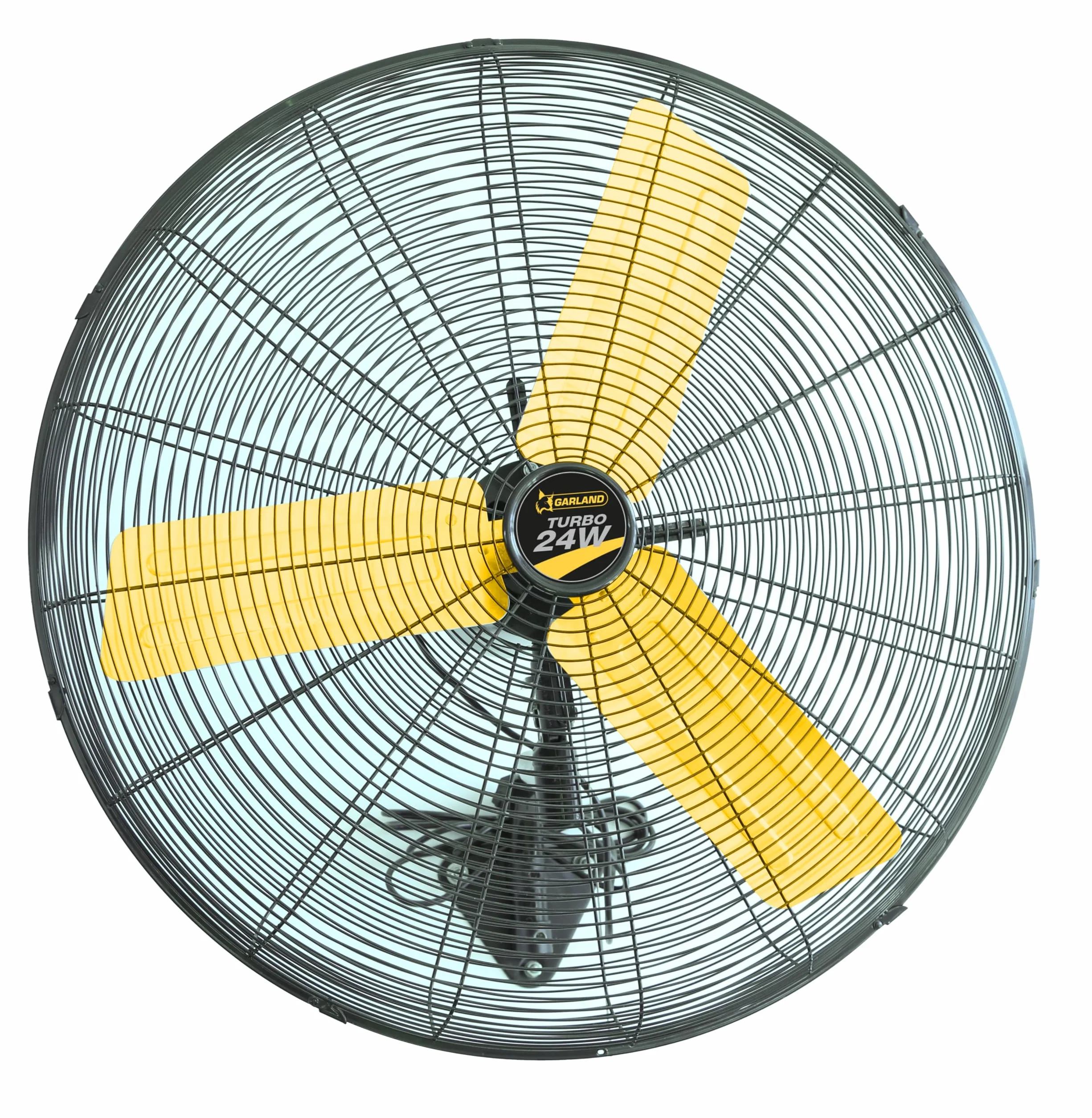 Garland TURBO 24 W-V23 - Ventilador industrial de pared 260W, 196 m³/min, 61 cm, oscilante, cable 3,8 m