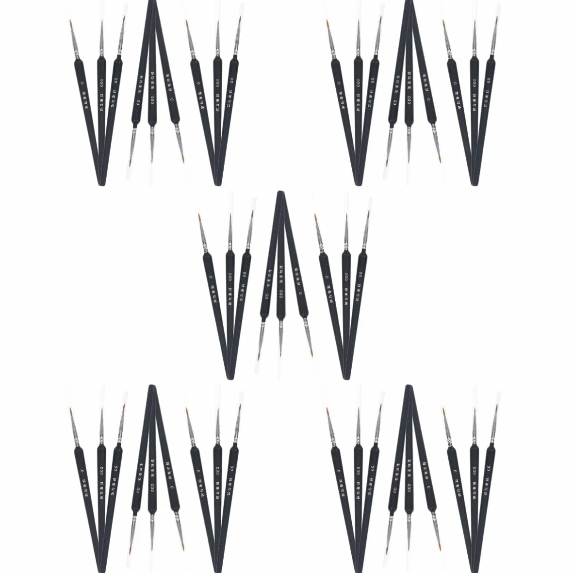 VILLCASE 45piezas Pinceles De Acuarela Portátiles para Artistas Pinceles Profesionales De Material Wolf Hair para Pintura Escolar y Manualidades