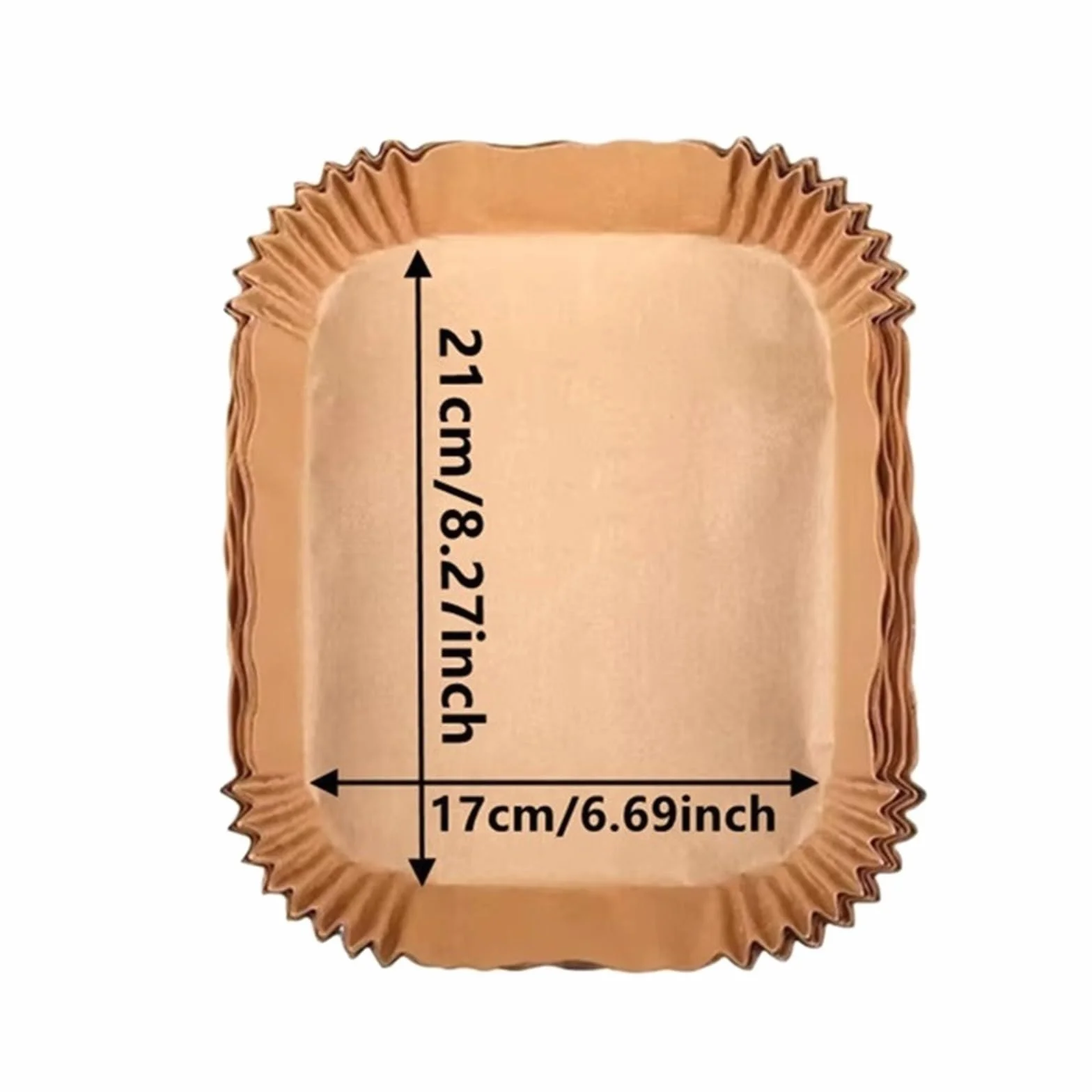 Papel desechable for freidora de aire, antiadherente, revestimiento de papel for hornear, almohadilla for horno a prueba de aceite, Ma(21x17cm,200pcs)