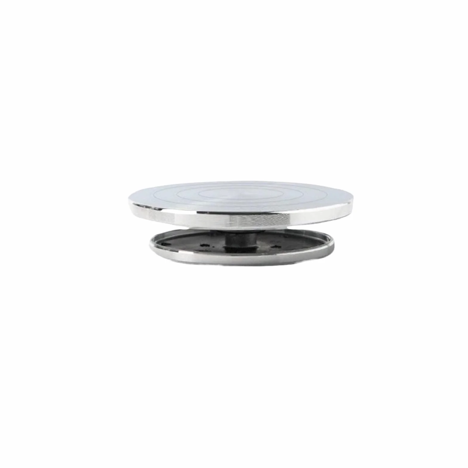 Torno Alfarero,Torno Ceramica Torno de cerámica aluminio 11-20 cm, plato giratorio for bricolaje, herramientas arcilla doble cara, soporte for pasteles y esculturas(B 20CM 1PCS)