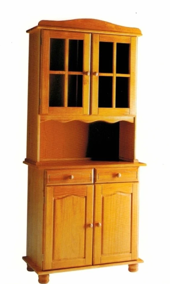La Factoría Muebles - Alacena 2 puertas en pino macizo, talla 88 x 197 x 42cm