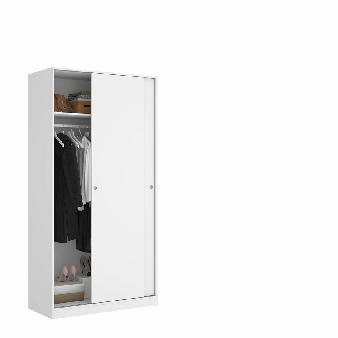 DEKIT GRUPO RIMOBEL SLIDE- Armario 2 Puertas correderas - Blanco - 100x204x50cm