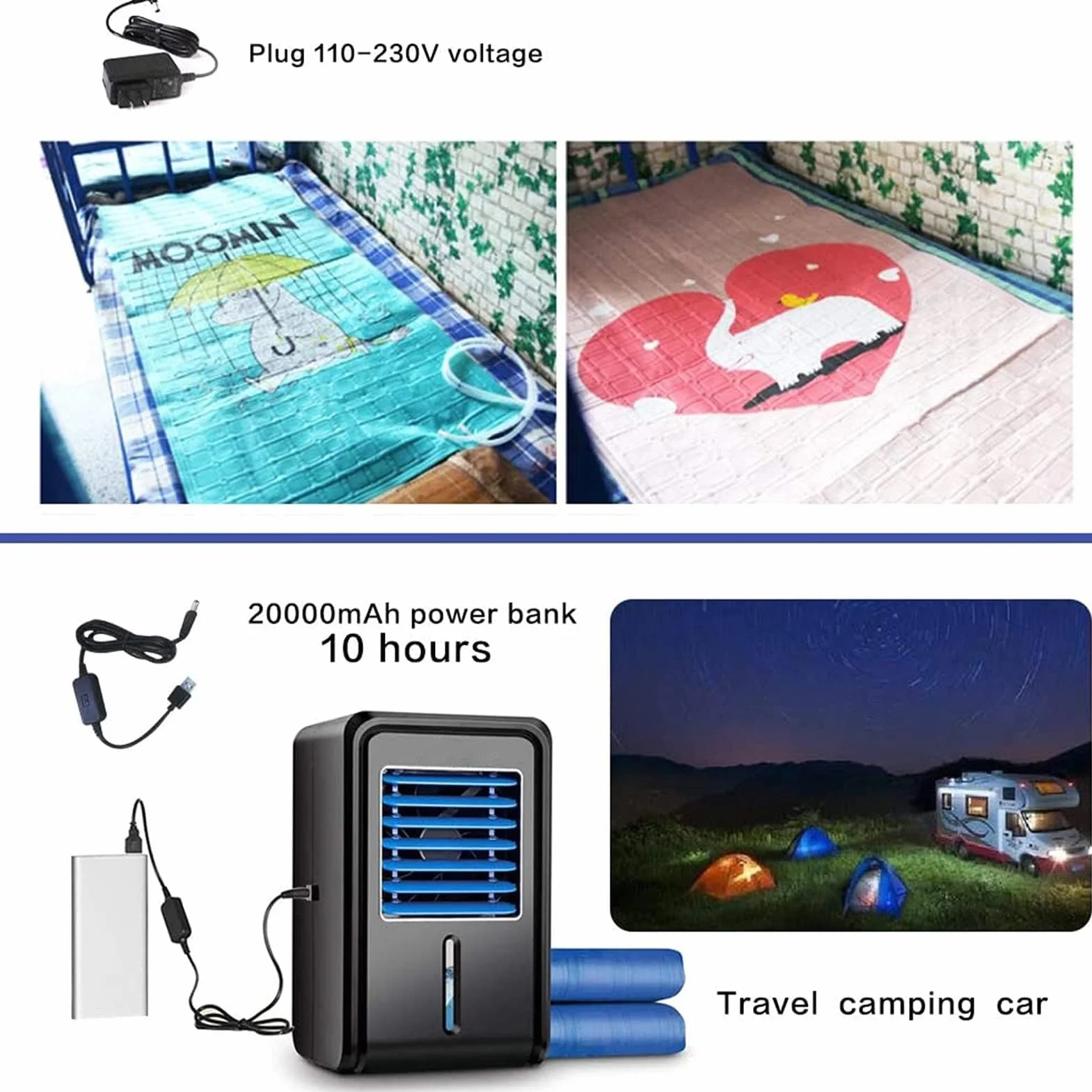 Colchón de Agua refrescante, colchón refrigerado por Agua con Control Remoto, Almohadilla de enfriamiento de Cama, cubrecolchón refrigerado de PVC, 63x27 Pulgadas