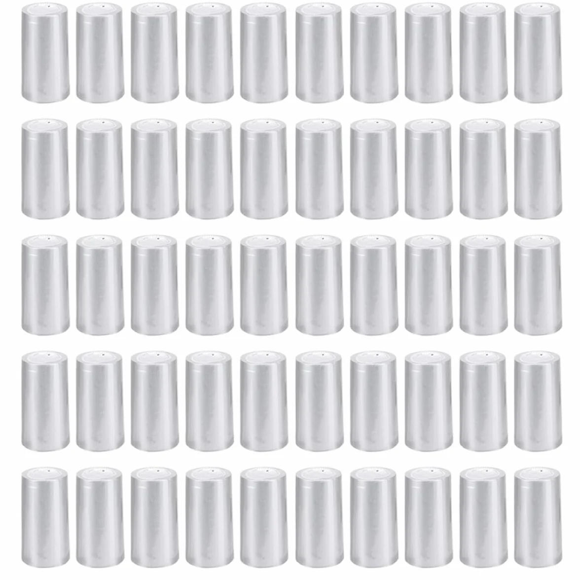 Garneck Cápsulas Termoencogibles para Botellas de Vino 30 MM Color Plateado 200 Unidades Fundas para Tapones Pestaña Desprendible Uso Profesional para Bodegas Bares y Hogares