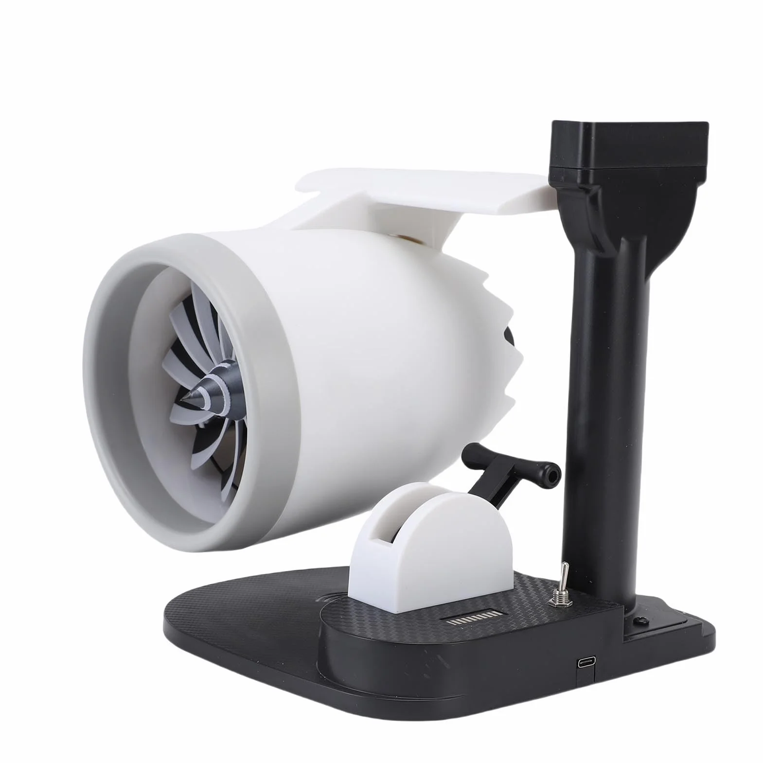 GOWENIC Ventilador de Escritorio Definitivo con Humidificador 3 en 1, Ventilador con Forma de Motor de Velocidad Ajustable de 4000 Rpm para Escritorio de Oficina, Ideal para Uso en el Hogar y la