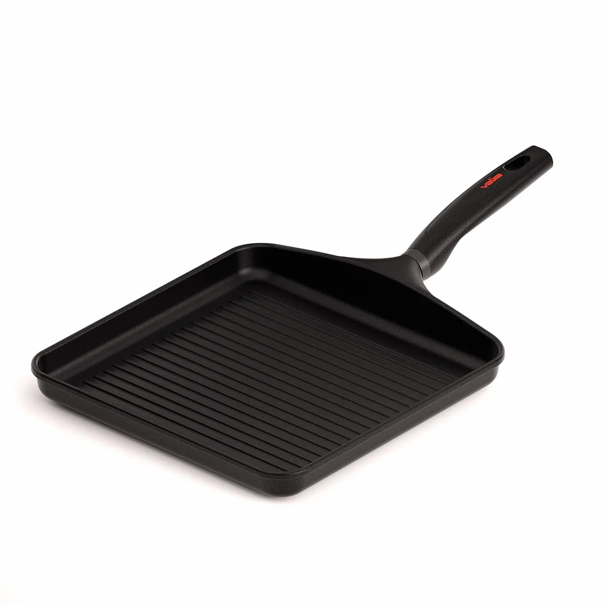 Valira Origen - Grill premium de 28x28 cm hecho en España, aluminio fundido con antiadherente reforzado, apto para inducción