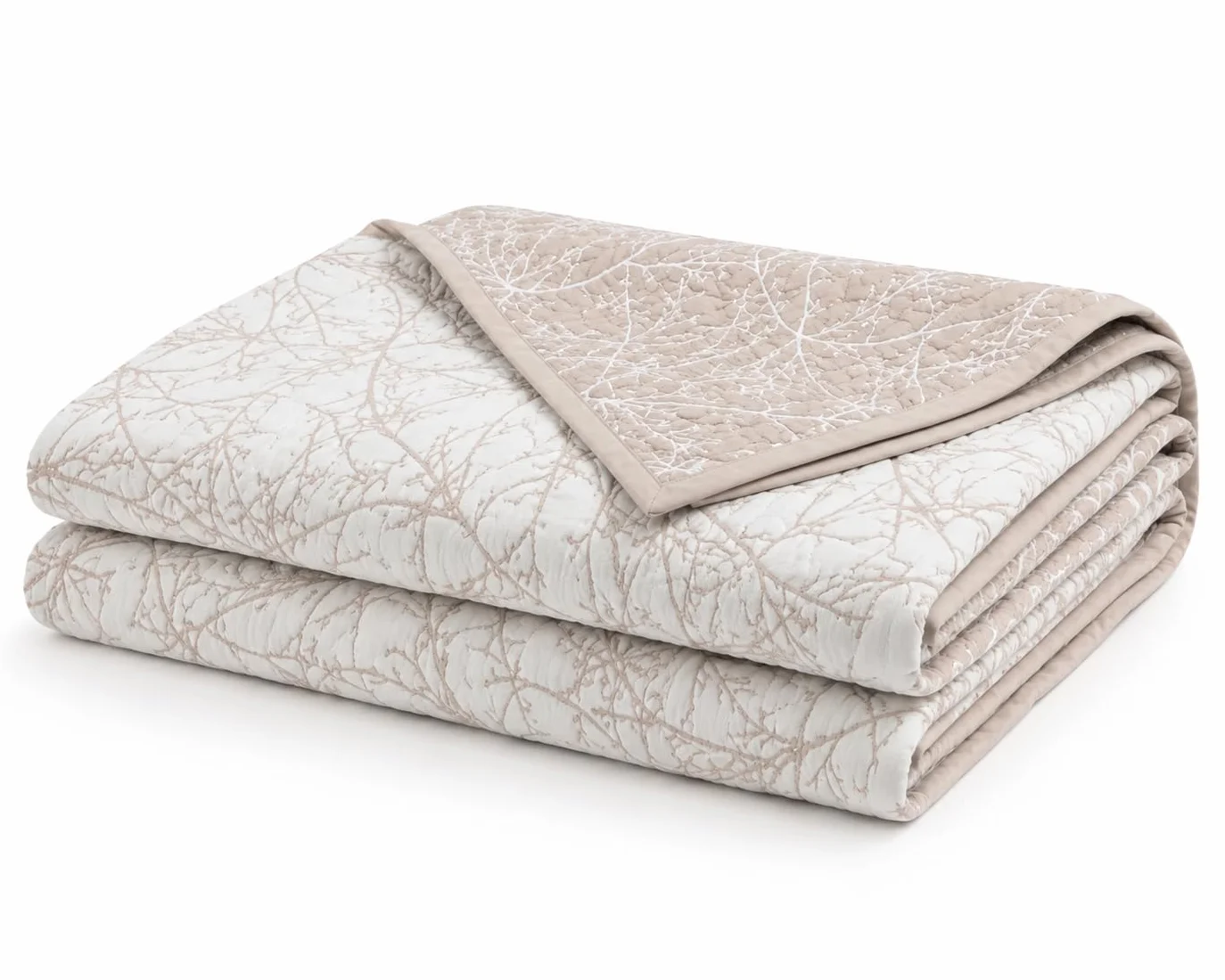 Estoralis TOPACIO | Colcha Verano de Diseño Moderno | Tejido Jaquard Alta Resistencia | Beige | para Cama 150 cm. (250 x 270 cm. AnchoxAlto) | Cubre Cama para Todas Las Estaciones