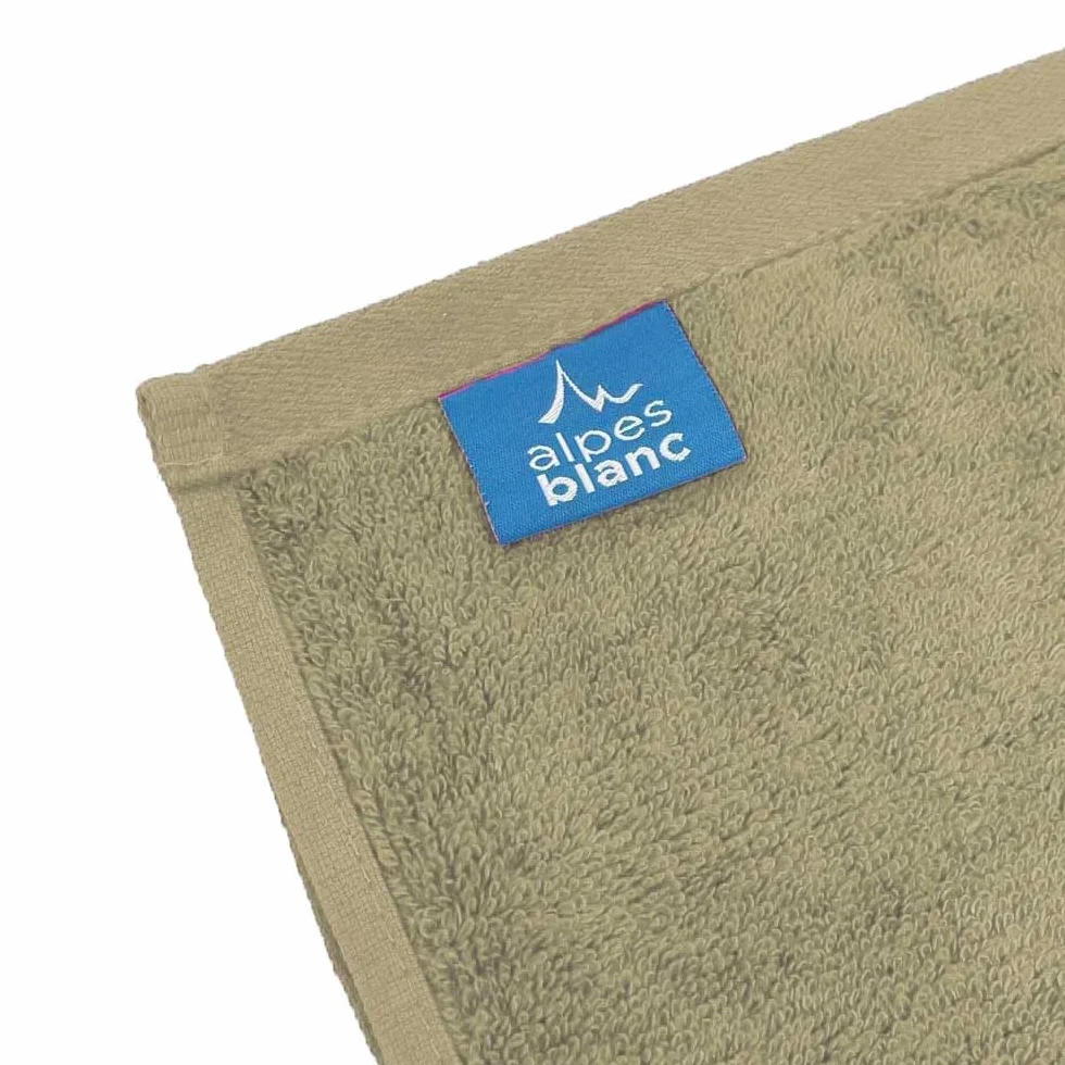 Alpes Blanc Pack de 2 Toallas de Baño Grandes de Algodón y Bambú, 600 g/m², Colores de Bambú, Topo, Tamaños de Servilletas, 100 x 150 cm