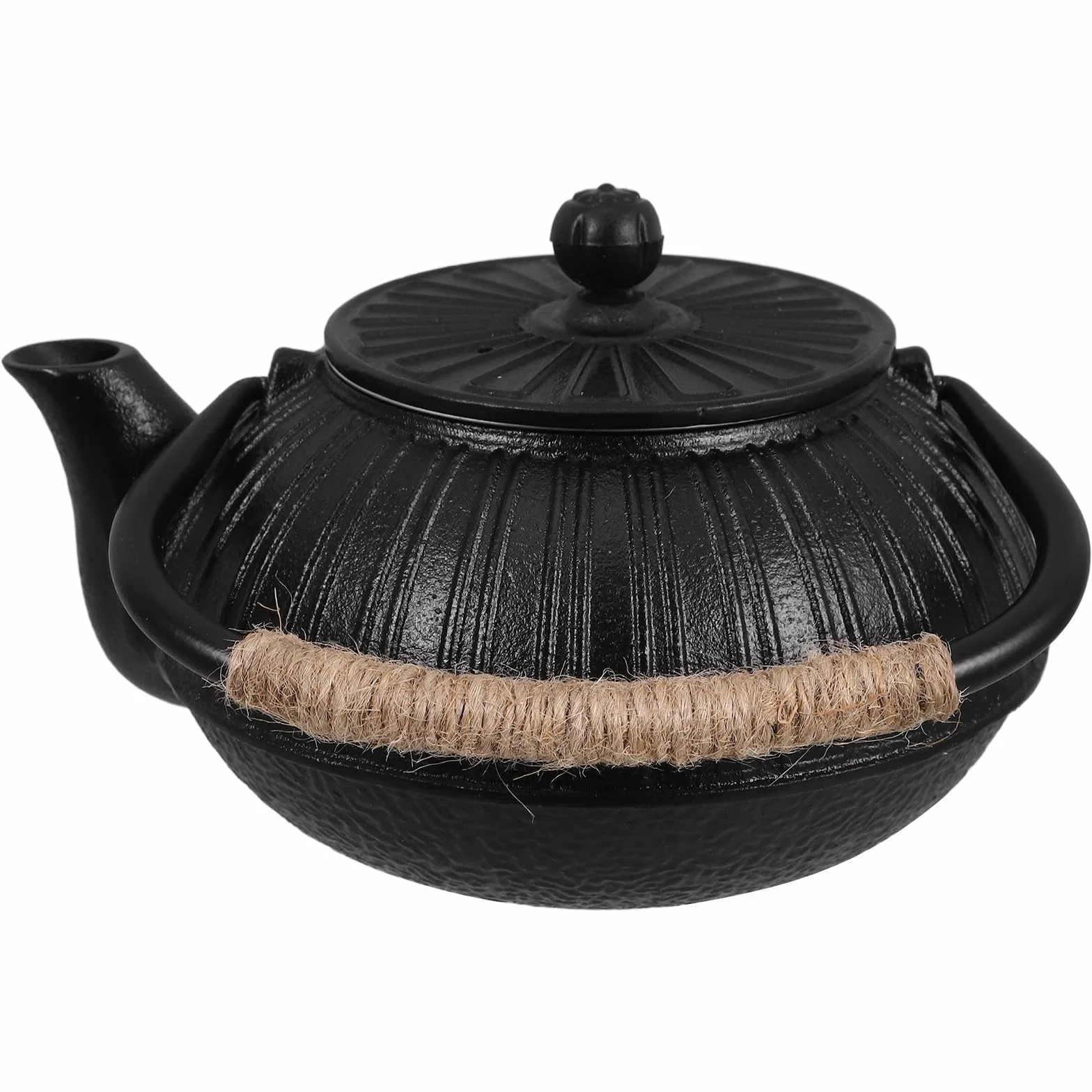Tetera de Hierro Fundido de Estilo Japonés Infusor para Preparar Té, Capacidad 600ml, Diseño Elegante y Multifuncional Adecuado para Cocina y Compartir en Familia