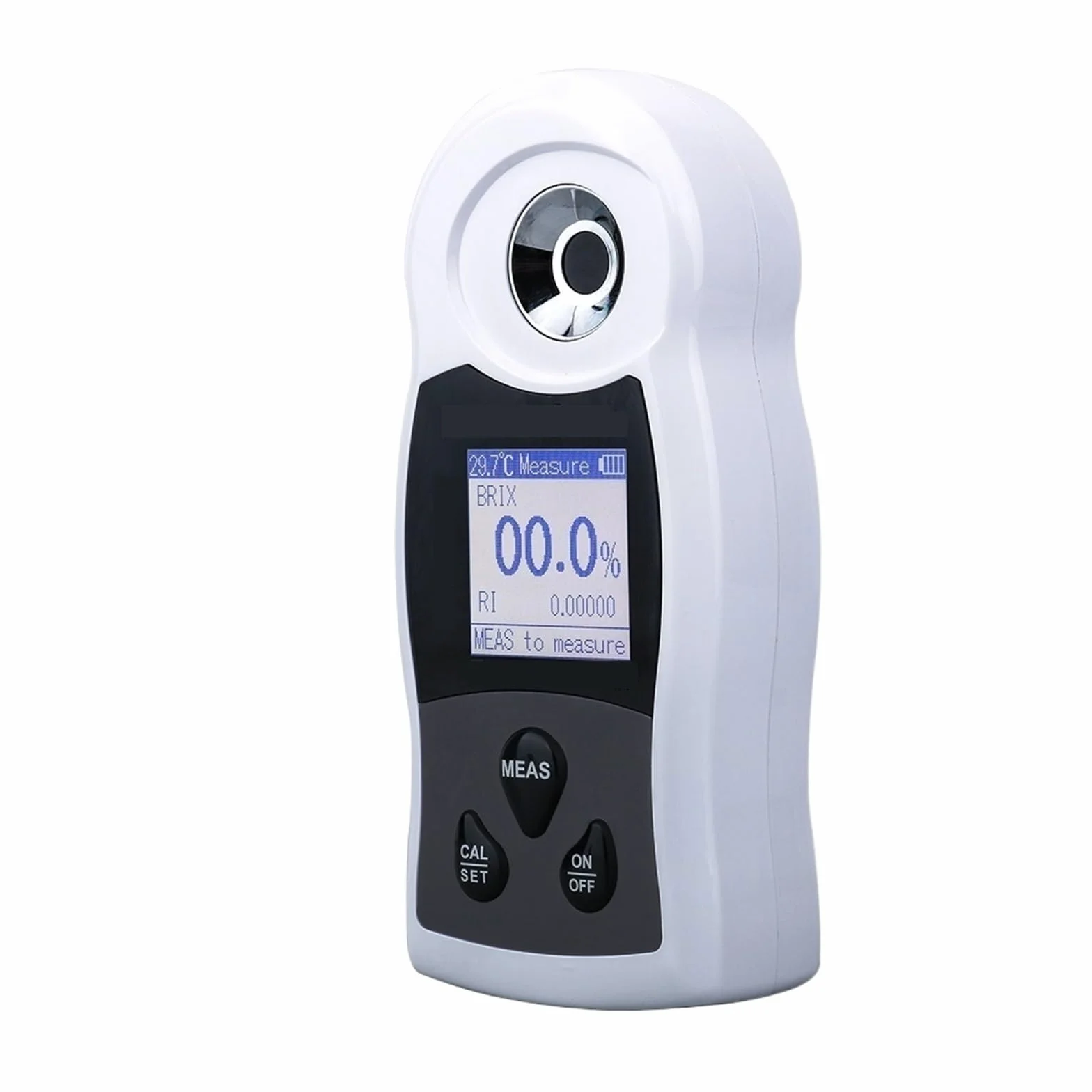 Refractómetro Digital Medidor De Azúcar LCD 0~55% Densímetro Sacarímetro For Probador Concentración Cerveza Vino Fruta MedicióN De PrecisióN