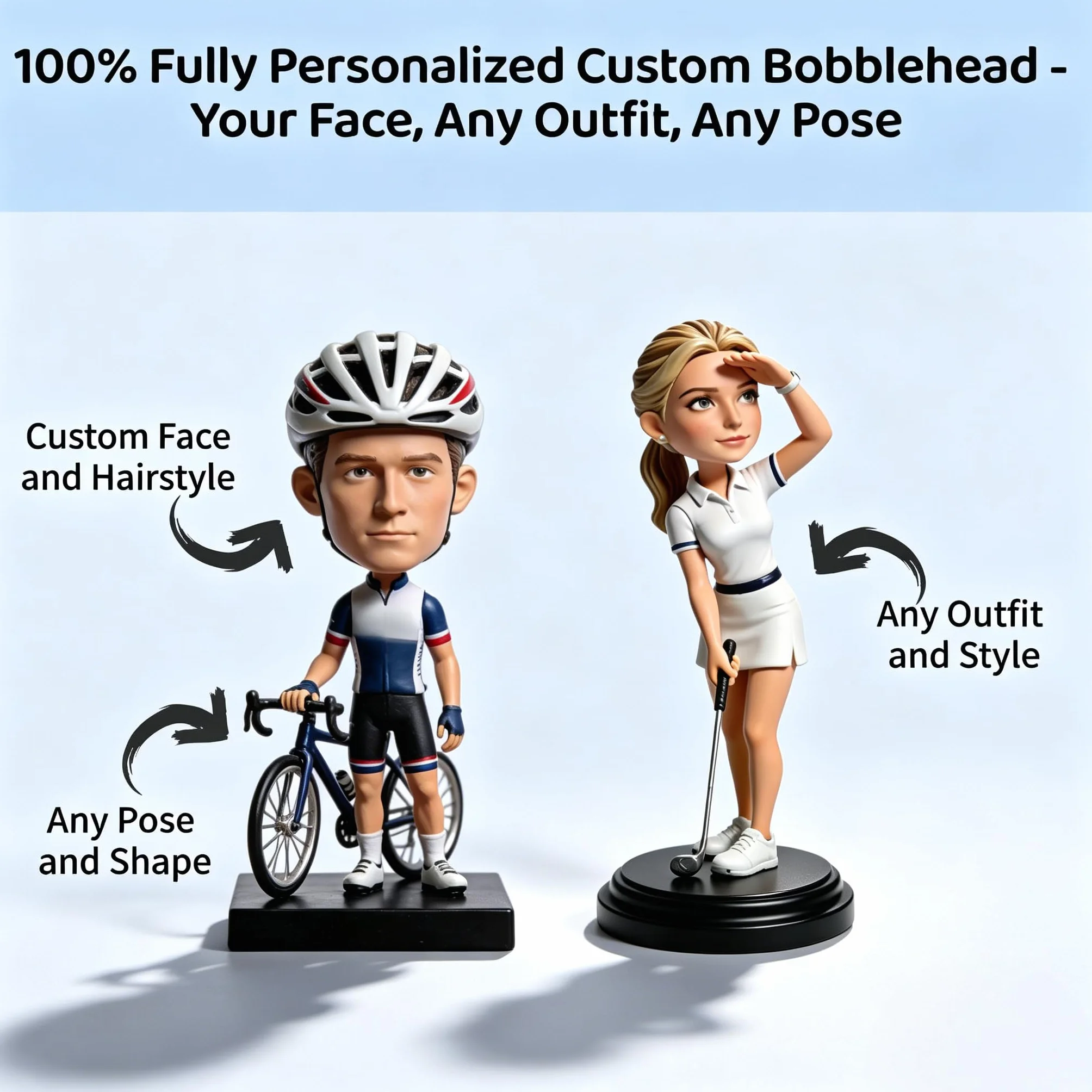 Figura 3D personalizada de ama de casa, figura 3D personalizada de la foto, arcilla polimérica hecha a mano de cuerpo completo con mini cesta de picnic, regalo personalizado de jubilación de