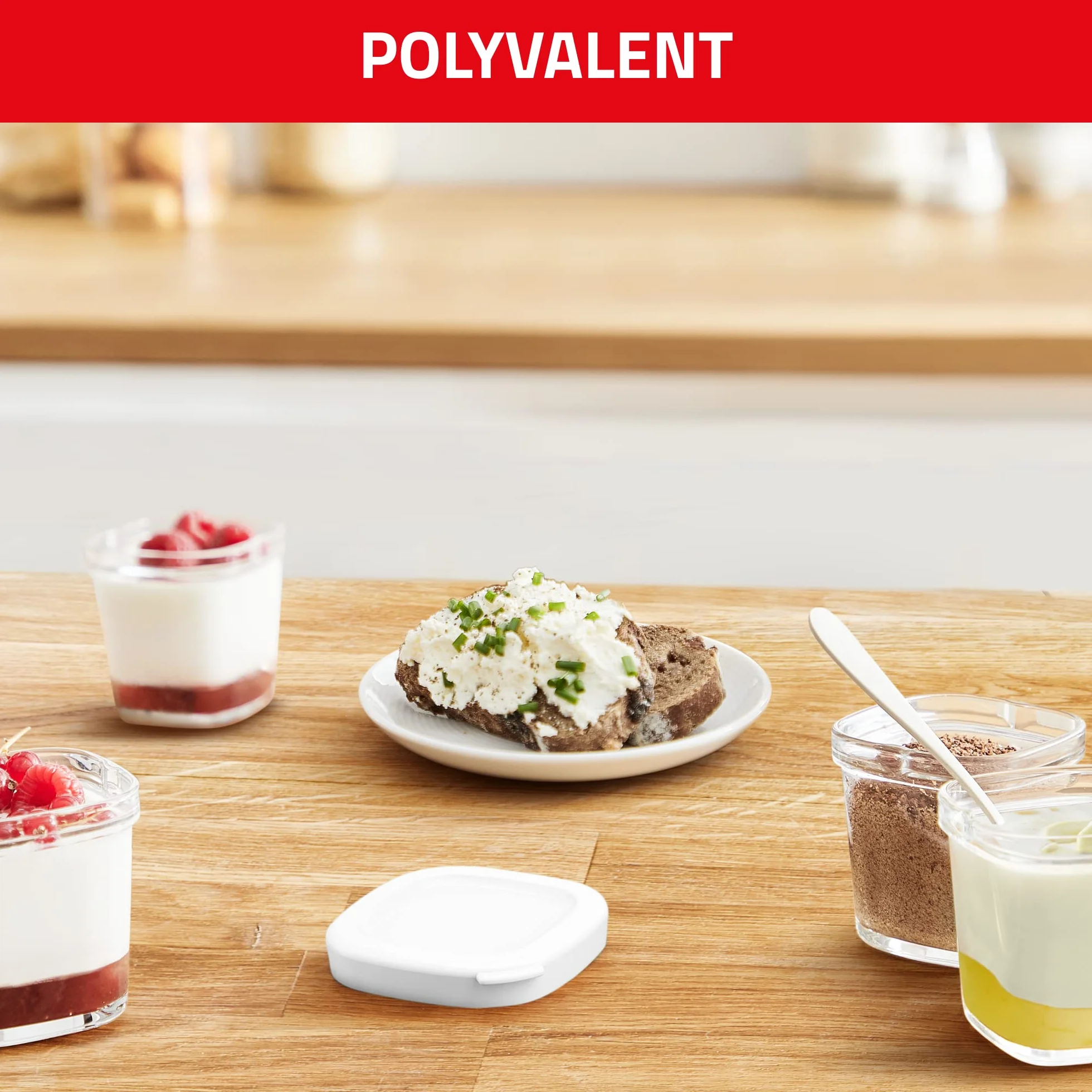 Seb Multi Delices Express Vegetal Yogurtera 6 tarros de vidrio 140 ml, libre de BPA, 6 programas, programa expreso, fabricado en Francia YG660A11