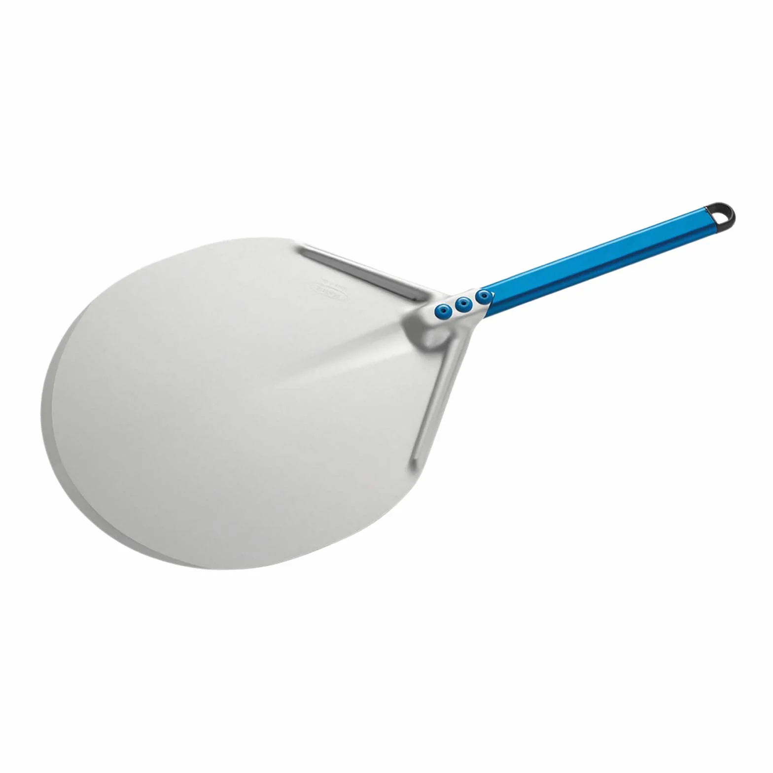 Gi.Metal Pala para Pizza Paleta Profesional A-32C (Longitud del mango: 30 cm, Plato de pala: Ø 33 cm, Material: aluminio anodizado)